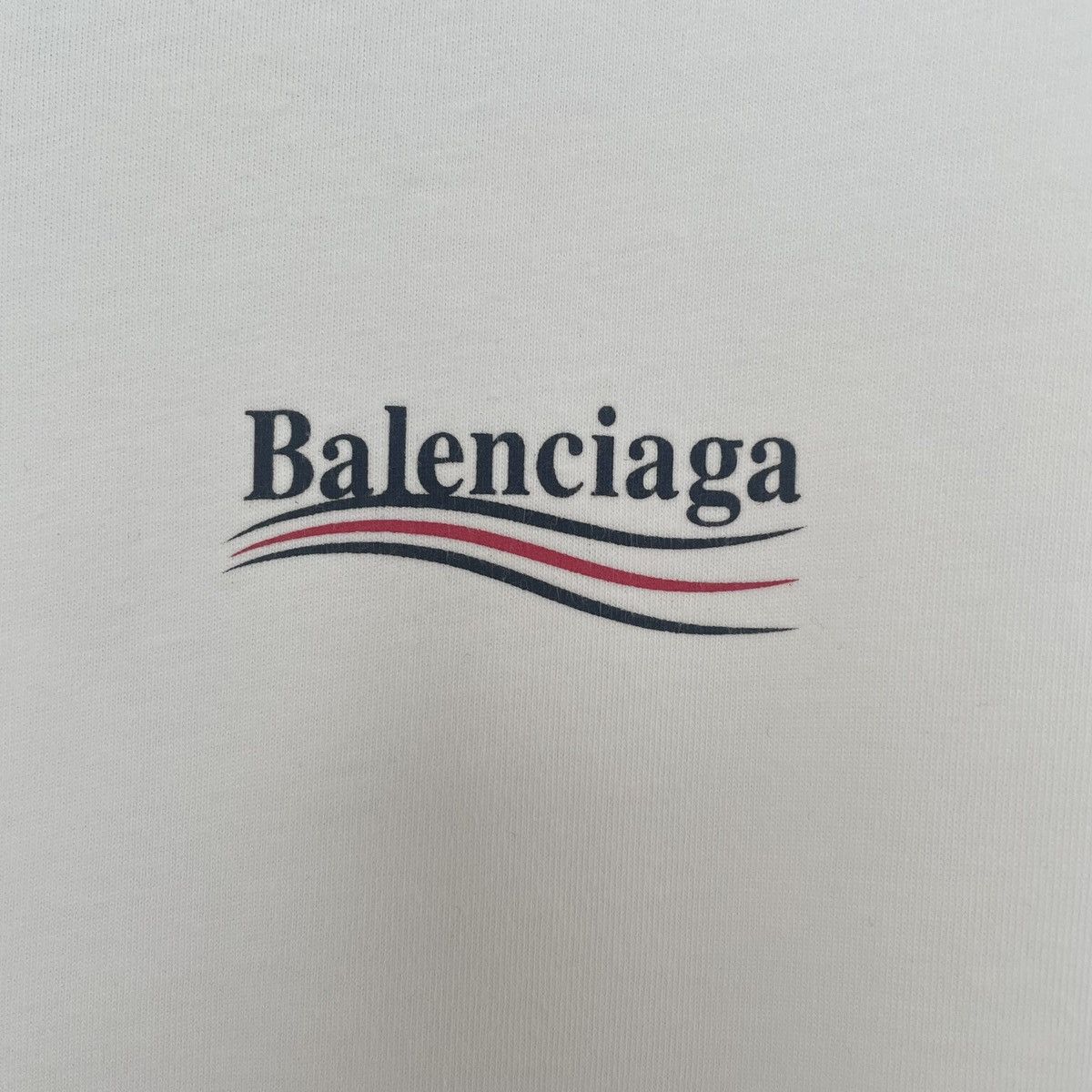 Balenciaga Balenciaga White Printed Logo T-Shirt K26WX Size S / US 4 / IT 40 - 5 Thumbnail