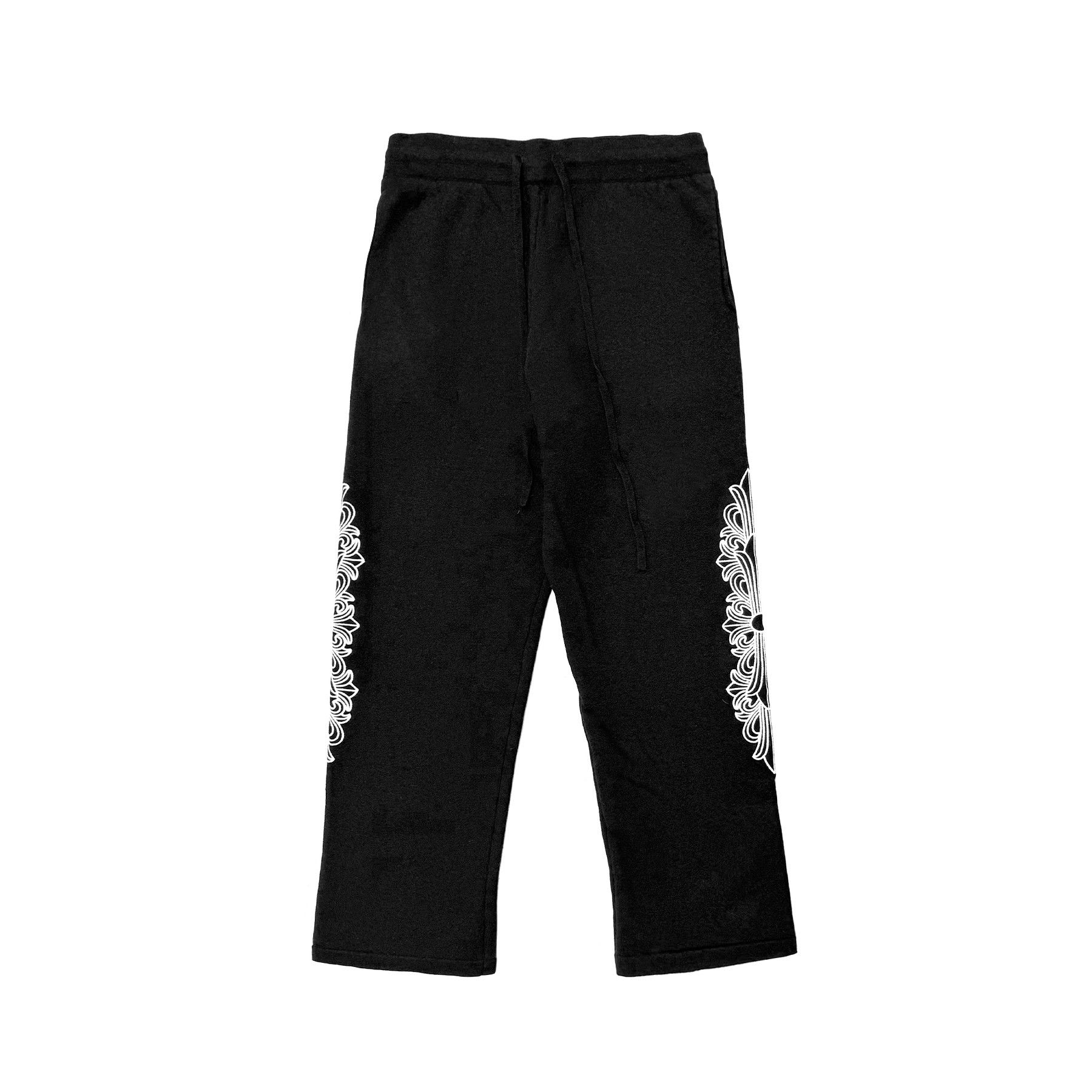 Chrome Hearts Chrome Hearts Cashmere Embroidered Floral Black Sweatpants Size 31" - 1 Thumbnail