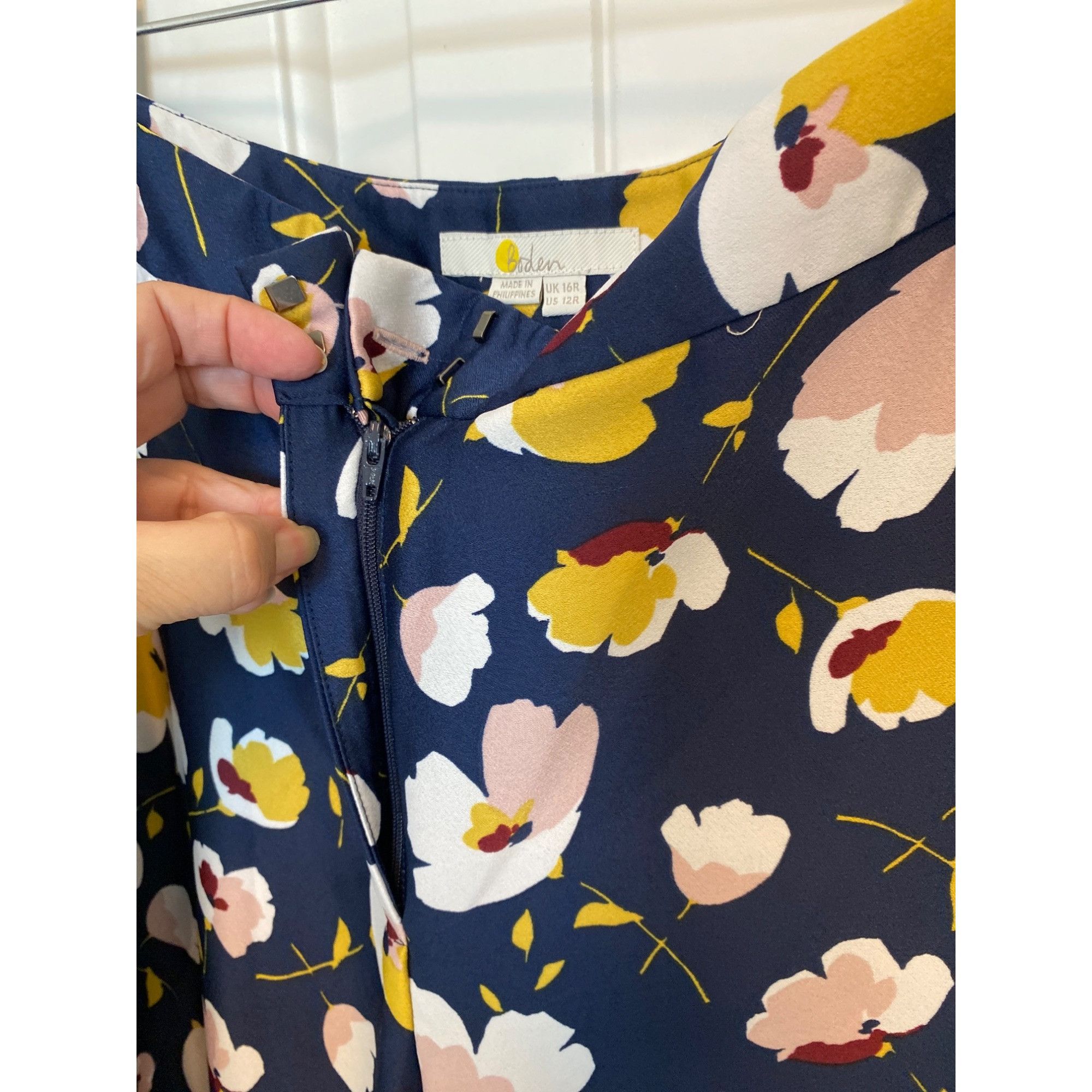 Boden Boden Floral Wide-Leg Trousers, Size 12R Size 34" / US 12 / IT 48 - 5 Thumbnail