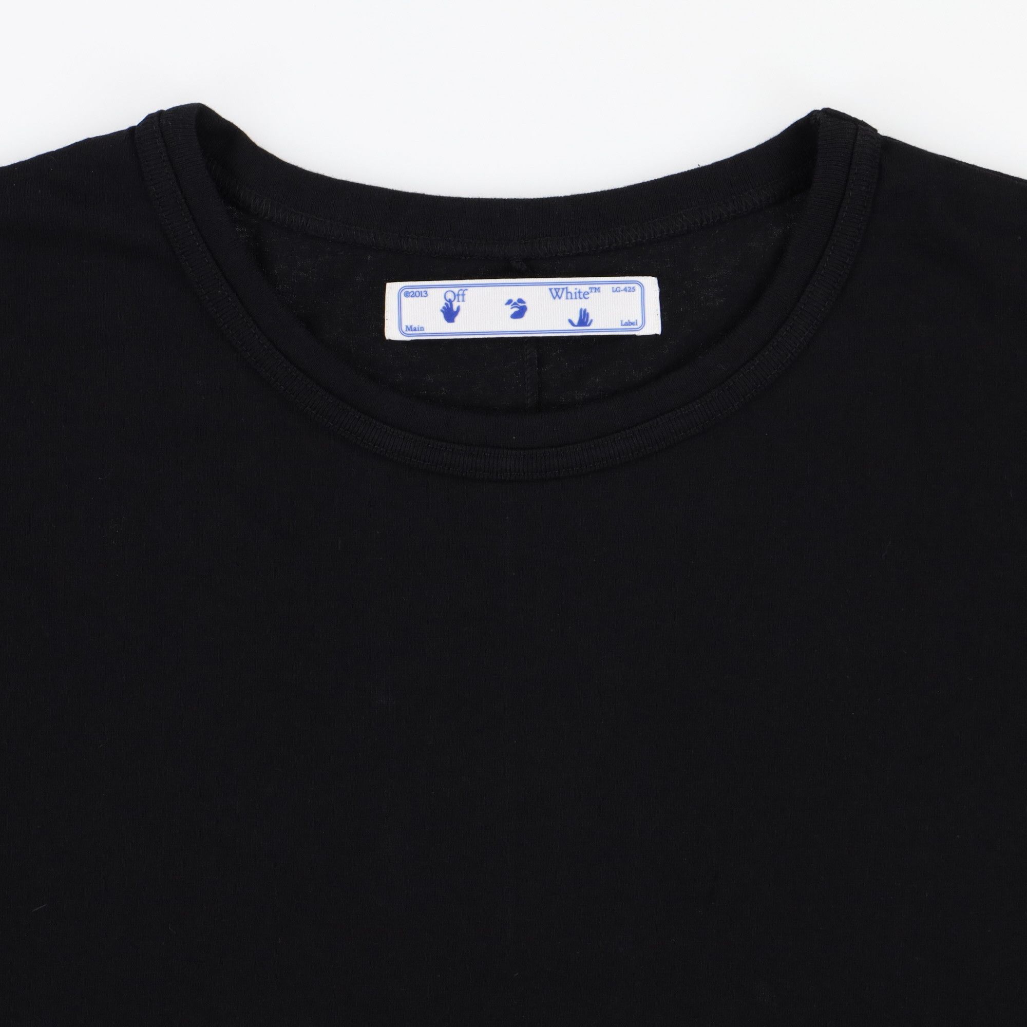 Off-White Black Brushed Diagonals Logo Oversized T-Shirt Size US L / EU 52-54 / 3 - 6 Thumbnail