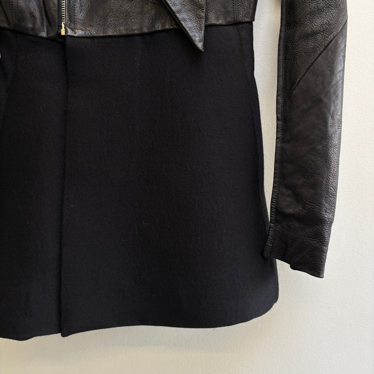 Rick Owens FW10 Rick Owens “GLEAM” Long Leather Wool Jacket Size M / US 6-8 / IT 42-44 - 9 Thumbnail