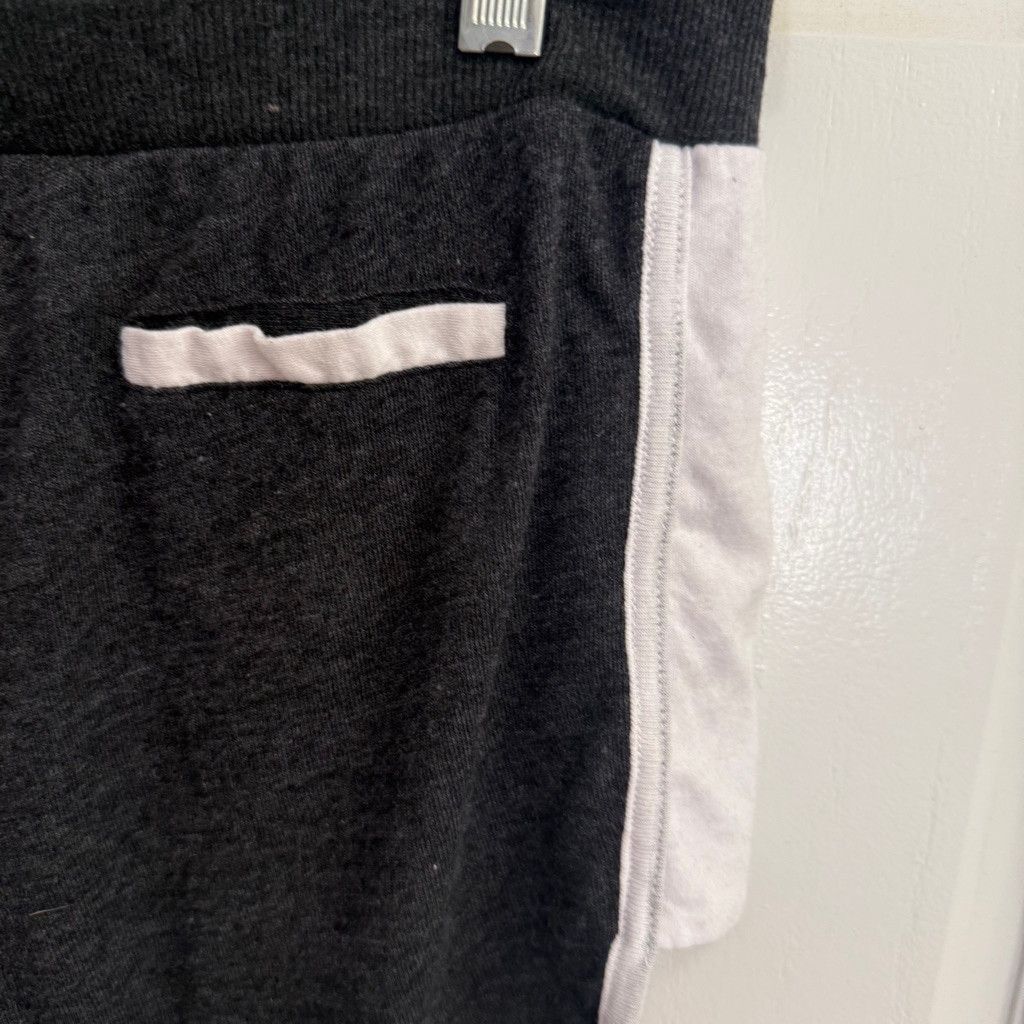 Chaser Brand Women's Chaser Shorts, Size M, Charcoal Gray/white Size 30" / US 8 / IT 44 - 3 Thumbnail