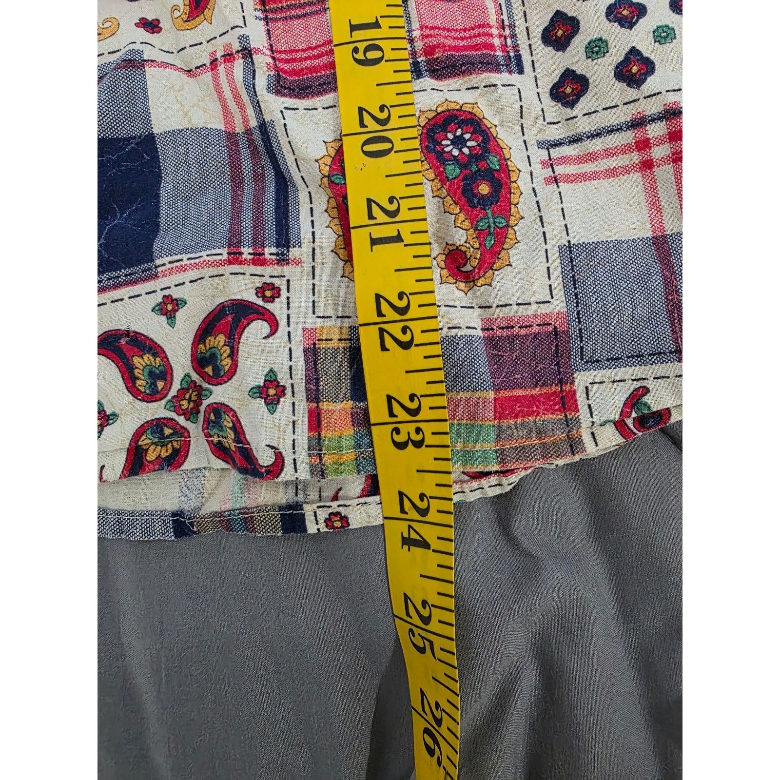 Other Retro Vintage 70's Patchwork Flannel Button Down Alterations Size XS / US 0-2 / IT 36-38 - 7 Thumbnail