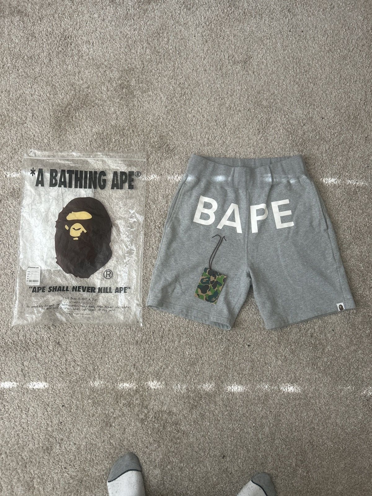 Bape BAPE SWEAT SHORTS BAPEC MENS Size US 27 - 1 Thumbnail