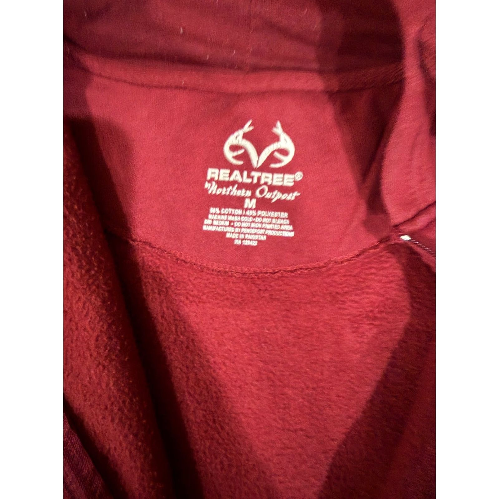 Realtree Realtree Hoodie Mens M Red Full Zip Outdoor Hunting Outdoors Size US M / EU 48-50 / 2 - 5 Thumbnail