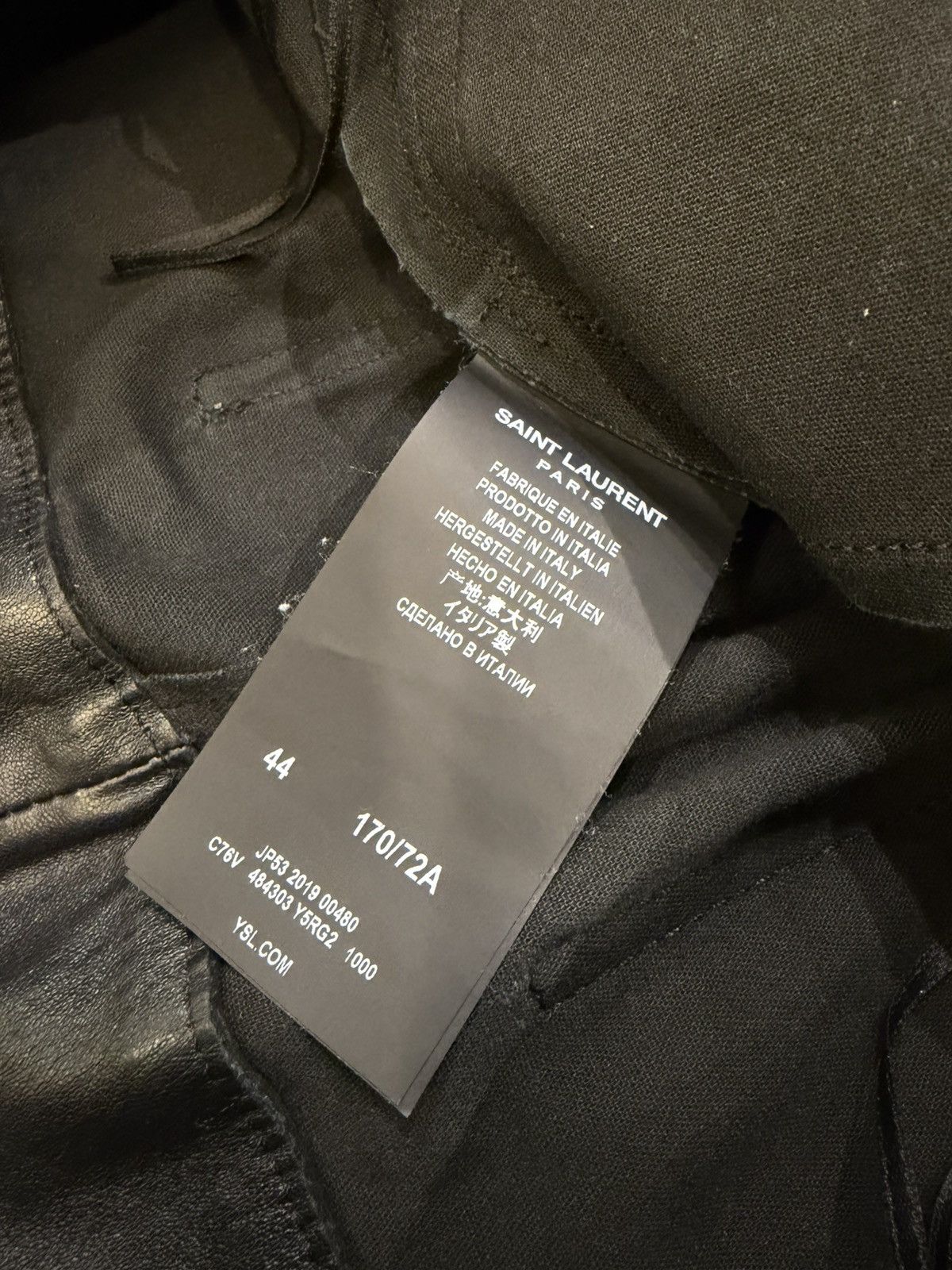 Saint Laurent Paris Saint Laurent Leather Pants Size US 28 / EU 44 - 4 Thumbnail
