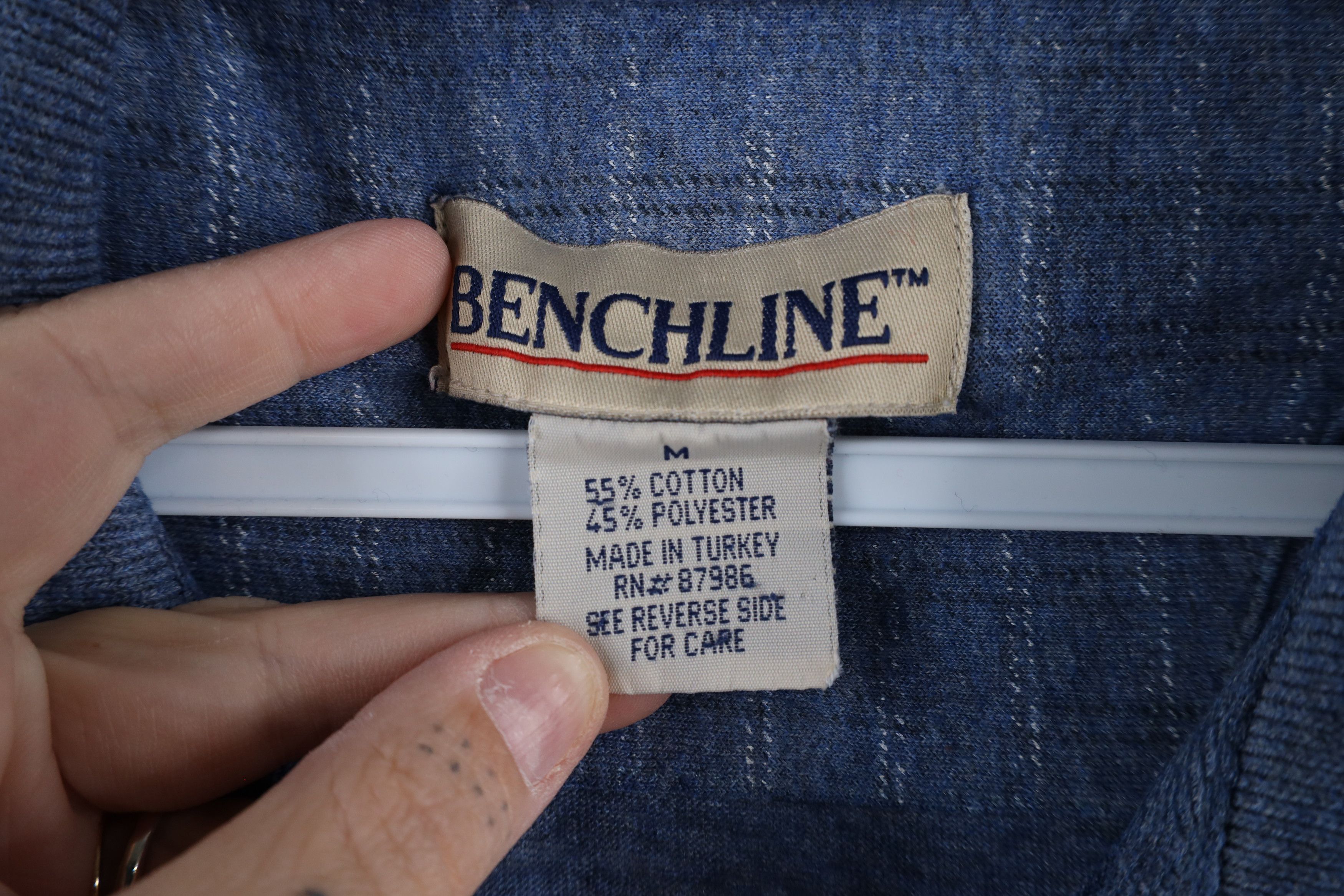 Vintage Vintage 90s Streetwear Knit Collared Polo Shirt Blue Size US M / EU 48-50 / 2 - 5 Thumbnail