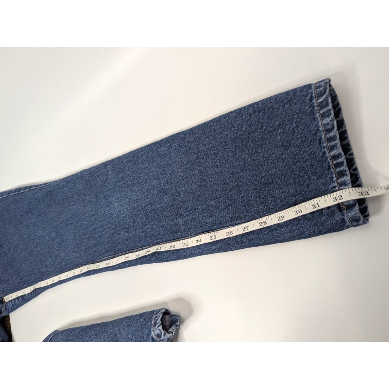 Guess VINTAGE GUESS JEANS Men 29 Slim Straight 5-Pocket Denim Blue USA 90s Y2K American Tradition Jeans — Regular Size, 28-29 Inseam 33 in Mens Size US 29 - 5 Thumbnail
