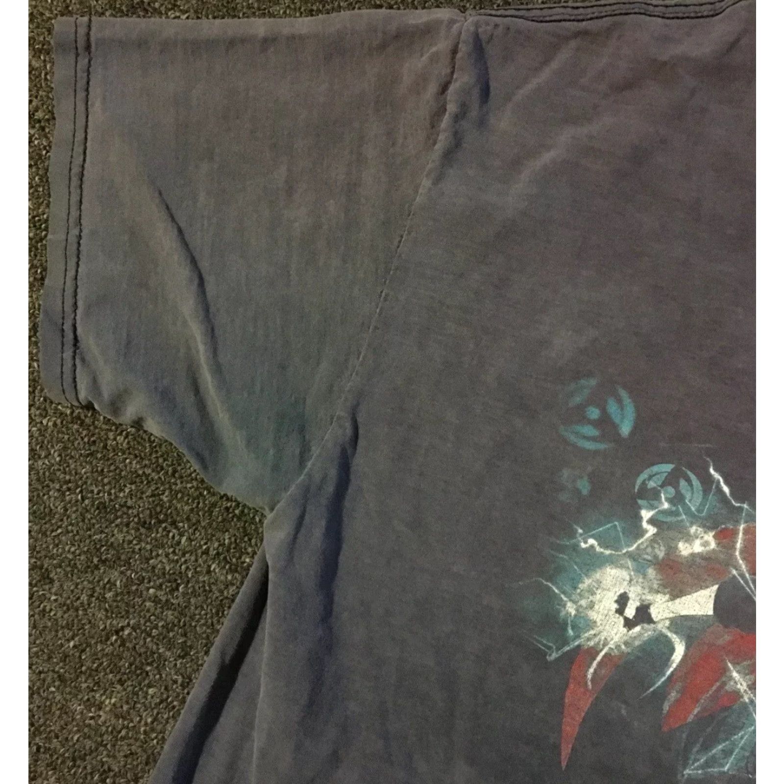 Vintage Vtg Naruto Kakashi Faded Distress Shirt S M Shonen Jump Anime TV Dragon Ball Z Shirt Men Blue 90s Graphic Tee Street Size US S / EU 44-46 / 1 - 4 Thumbnail