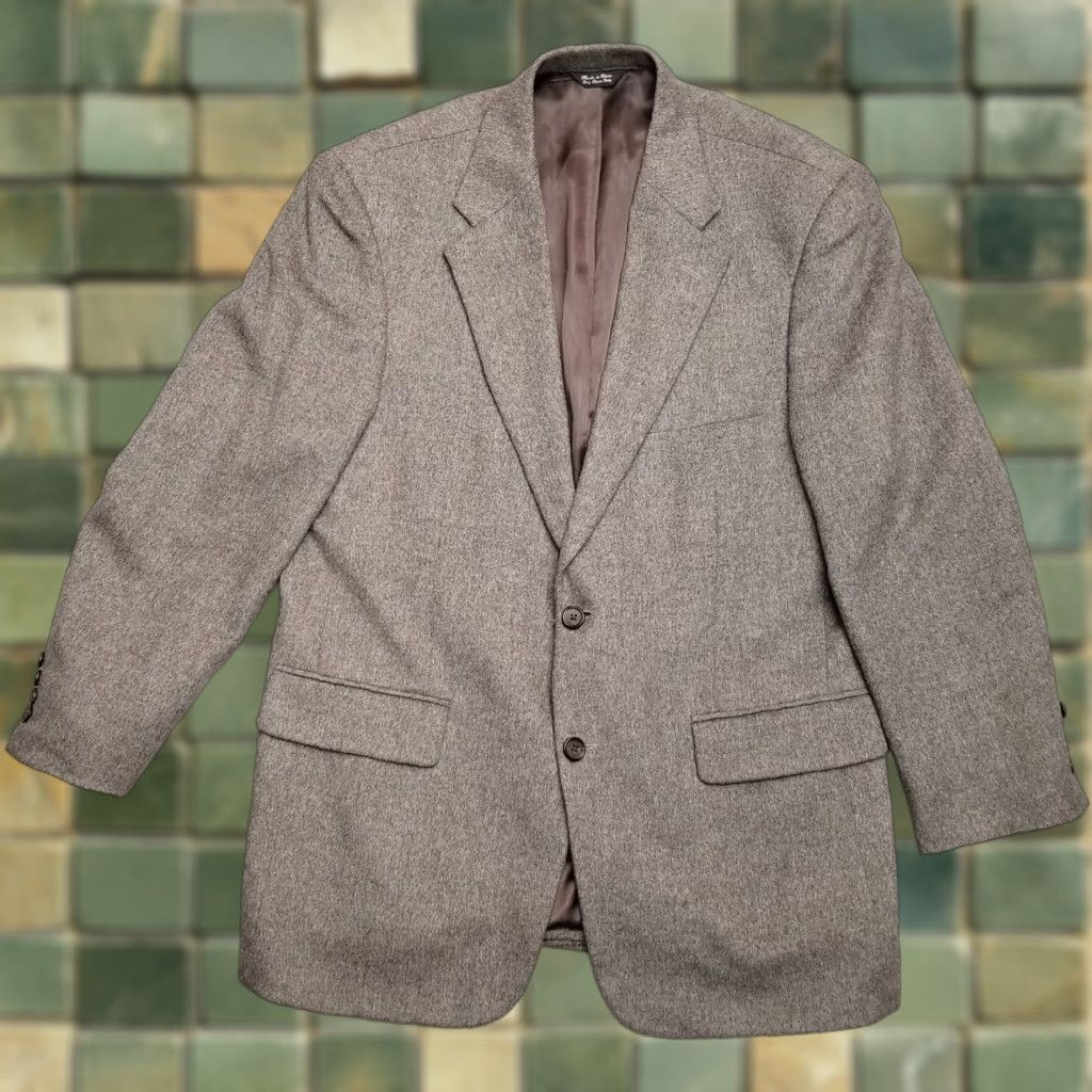 Camel VINTAGE Patrick James Blazer 40R Mens 40R Gray 100% Camel Hair Sport Jacket Casual Soft Size 40R - 1 Thumbnail