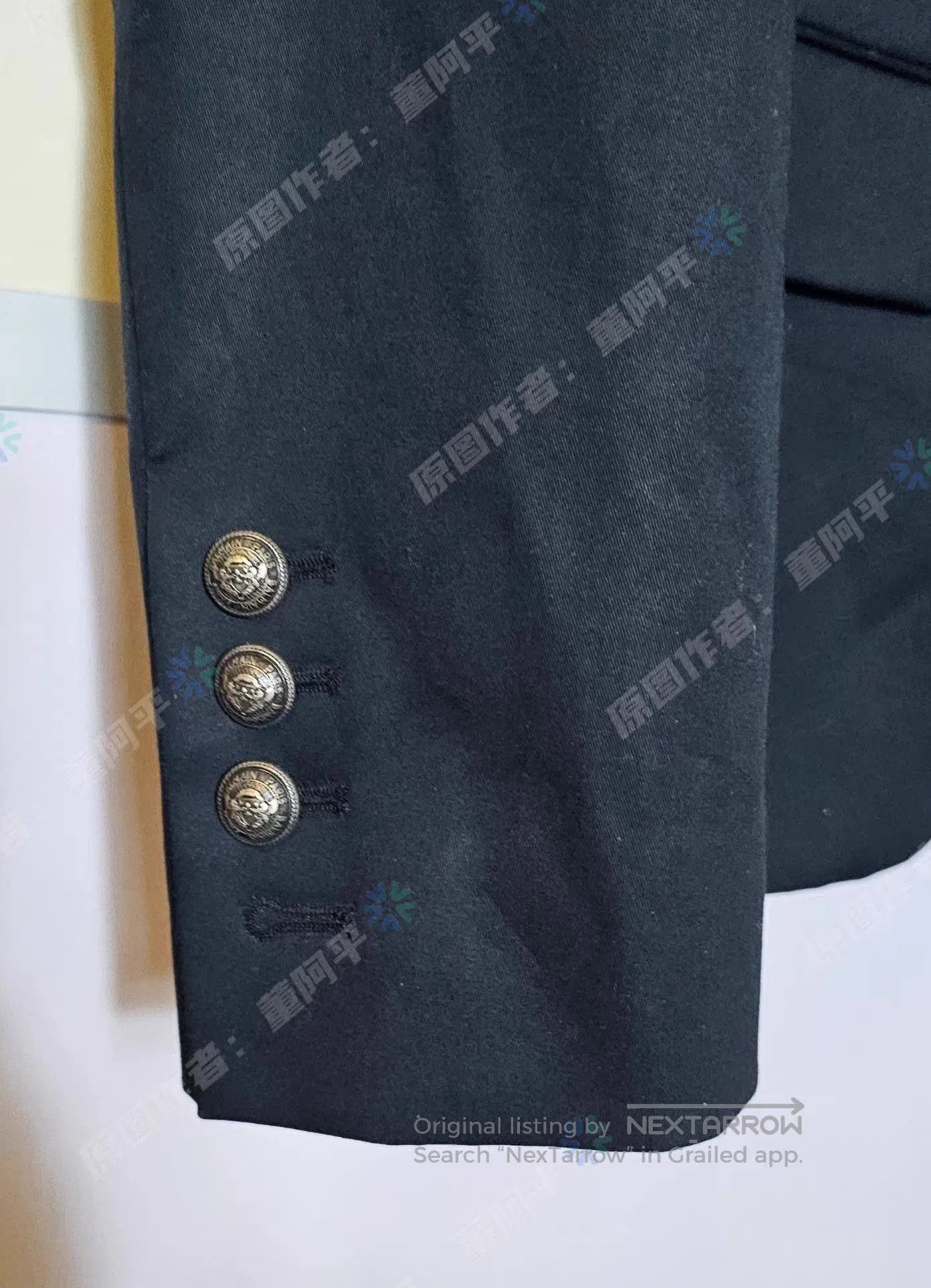Balmain Double-Breasted Black Blazer. Size US M / EU 48-50 / 2 - 6 Thumbnail