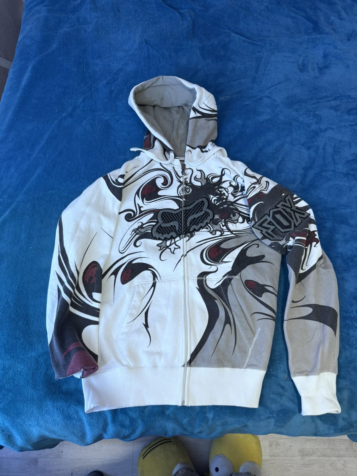 Y2K Sasquatch Spell Out Embroidered Logo Hoodie