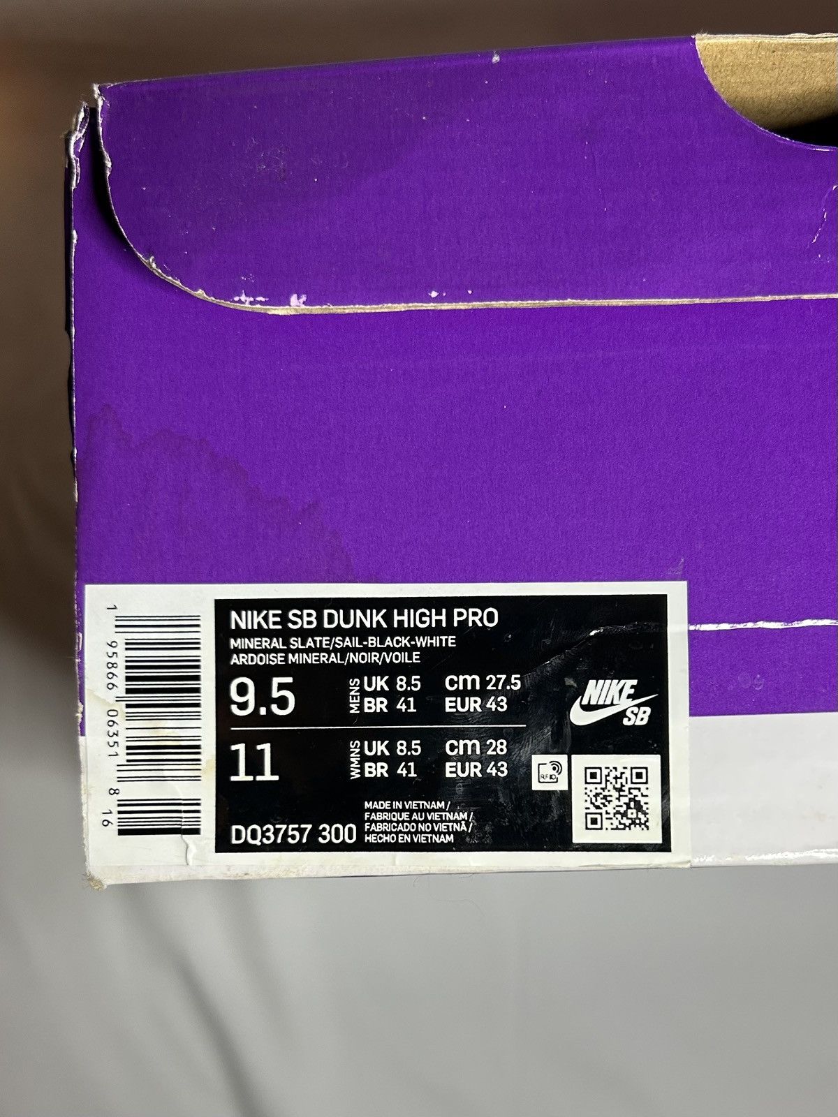 Nike SB Nike SB Dunk High Pro “Mineral Slate” – US 9.5 / UK 8.5 Size US 9.5 / EU 42-43 - 9 Thumbnail