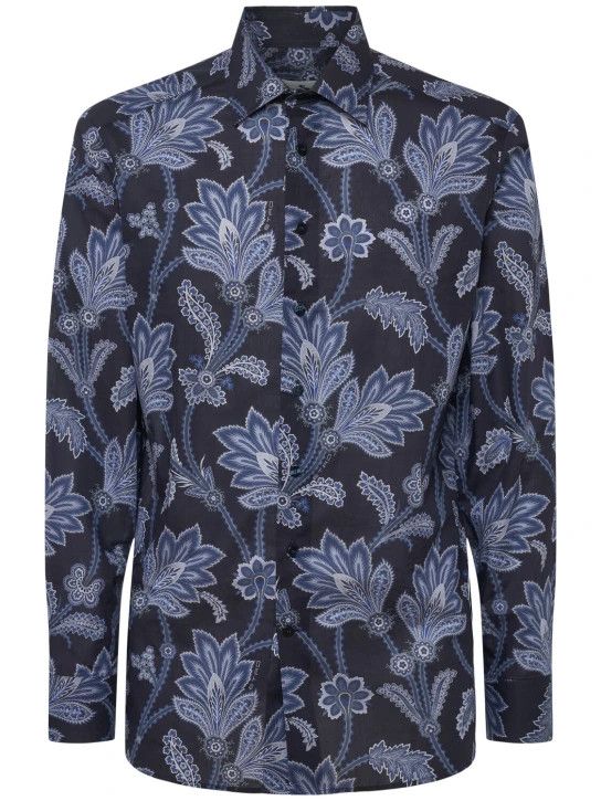 Etro o1lsvrm0425 Shirt in Navy Size US M / EU 48-50 / 2 - 1 Thumbnail