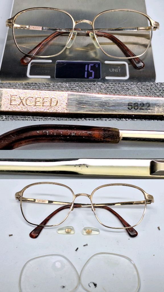 Citizen Citizen Exceed 5622 12KGF Gold Filled High-End Glasses Japan Size ONE SIZE - 8 Thumbnail