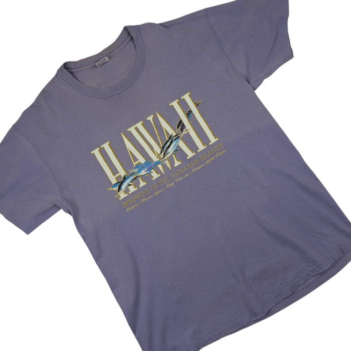Anvil Vintage 90's HAWAII T-Shirt Single Stitches Tee Size US XL / EU 56 / 4 - 3 Thumbnail