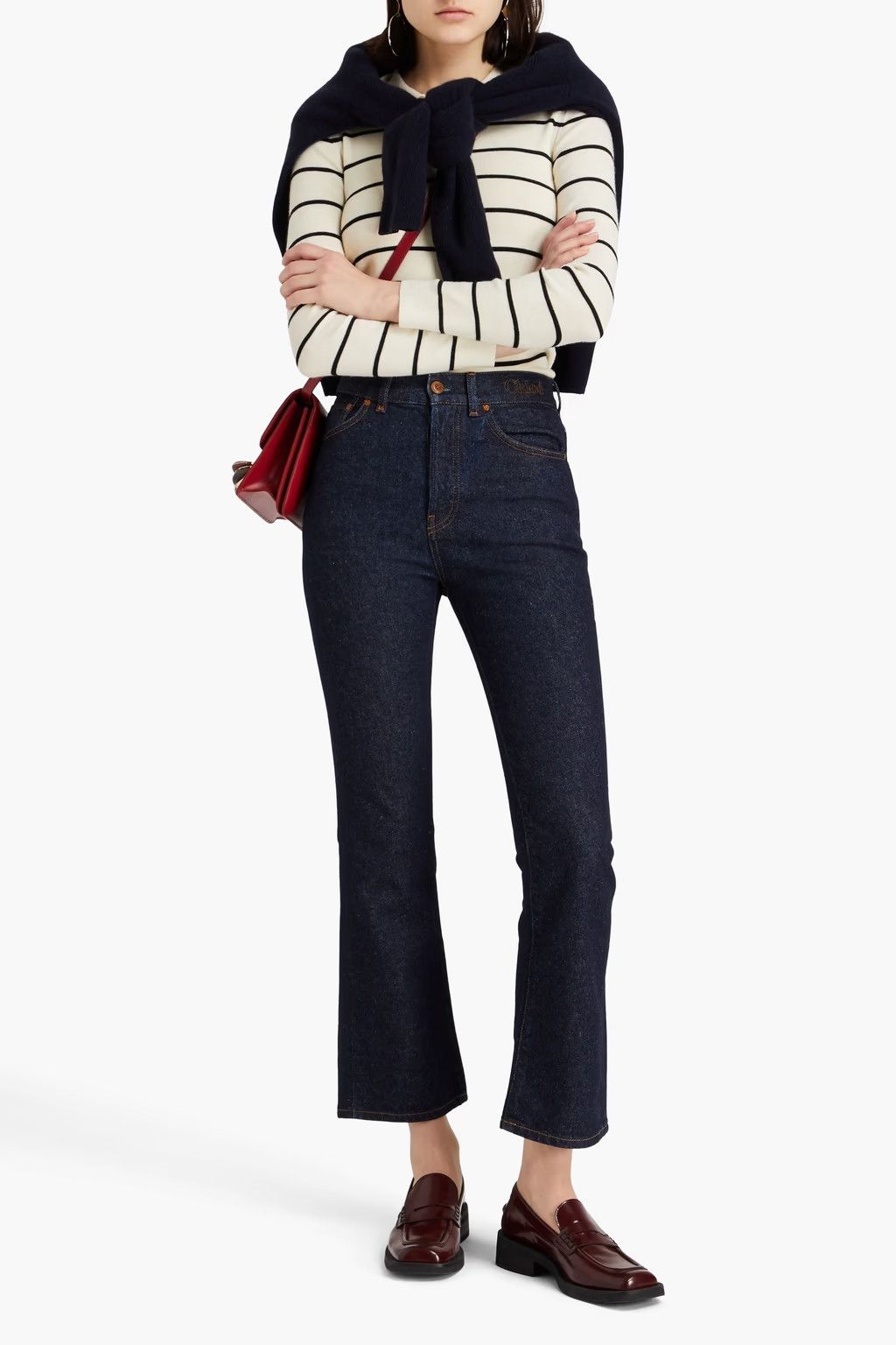 Chloe o1y0825 Bootcut Jeans in Blue Size 25" / US 0 / IT 36 - 2 Thumbnail
