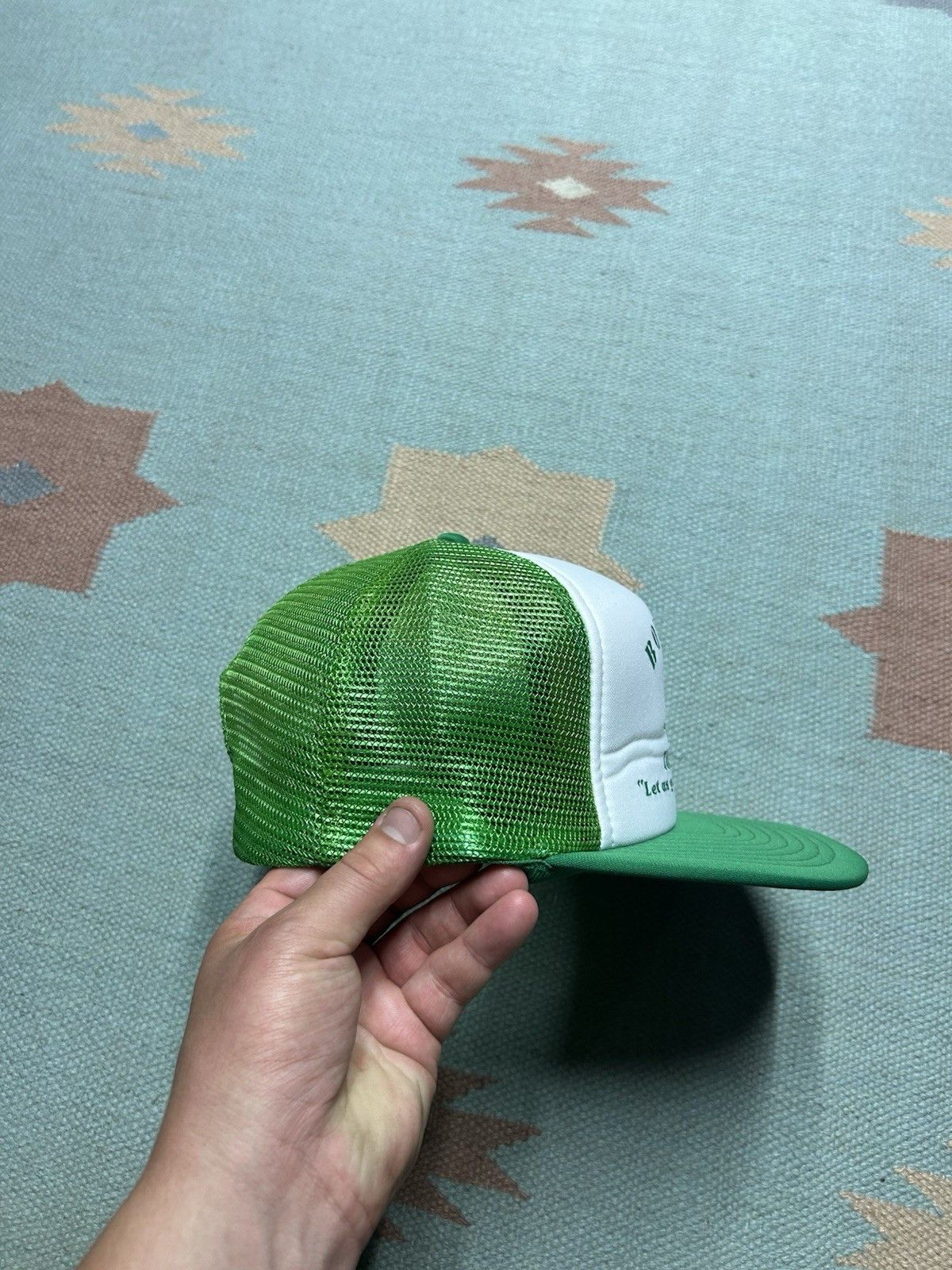 Vintage Vintage 80s trucker hat Bourdow trucking get your rocks off Size ONE SIZE - 8 Thumbnail