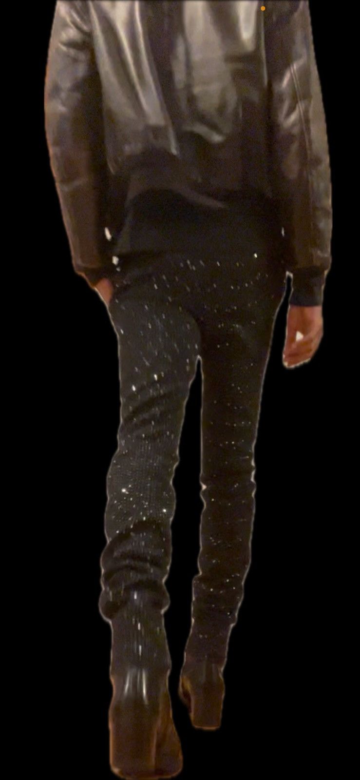 Saint Laurent Paris SS/20 Black Sequin Tweed Trousers Size US 30 / EU 46 - 19 Thumbnail