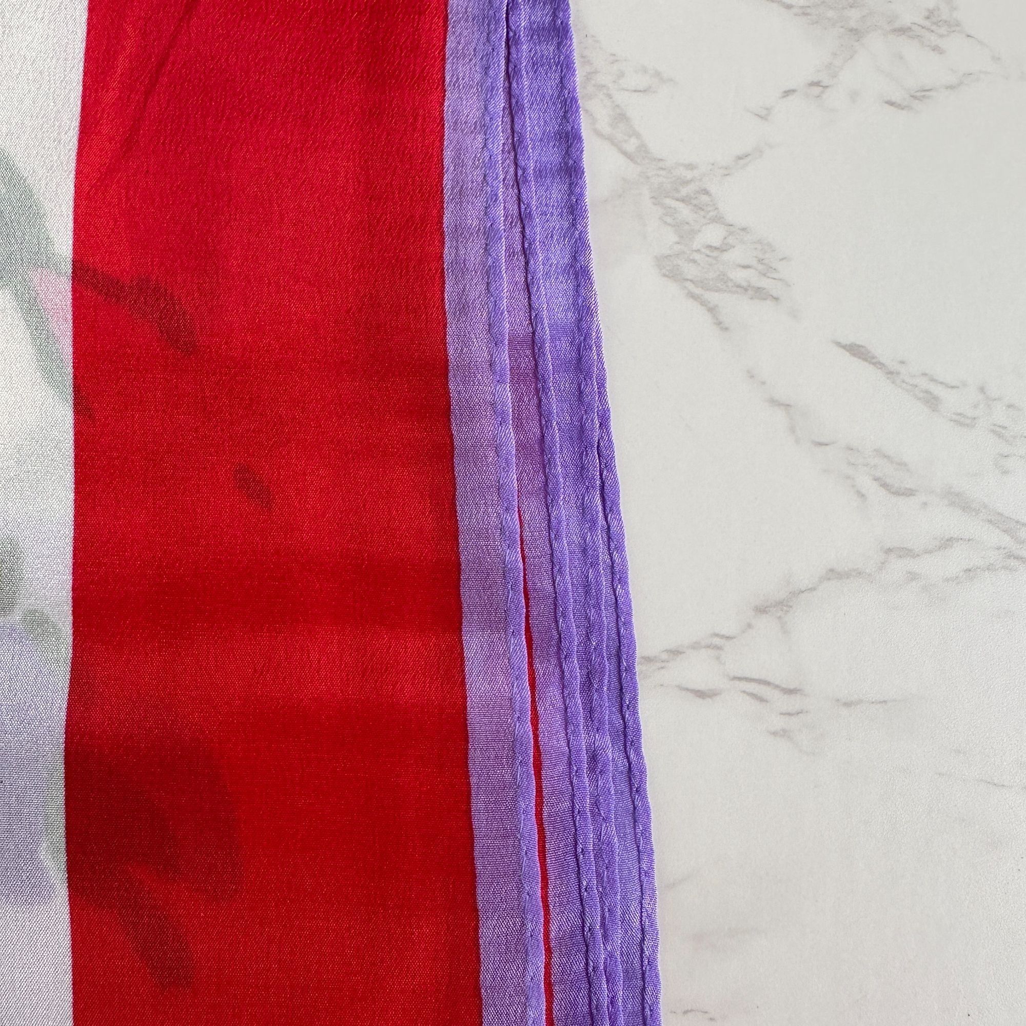Vintage Vera Neumann Silk Scarf, 52x15 Oblong, Prima Vera Collection Size ONE SIZE - 5 Thumbnail