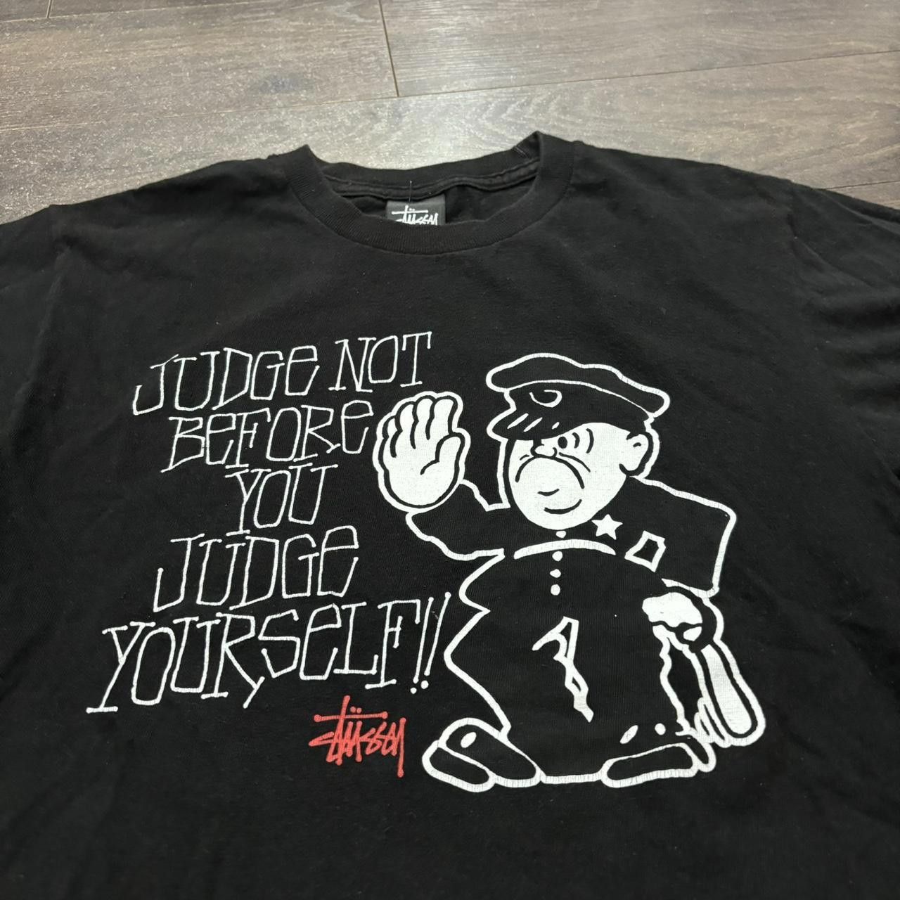 Stussy Vintage stussy judge not before you judge yourself t shirt Size US S / EU 44-46 / 1 - 2 Thumbnail