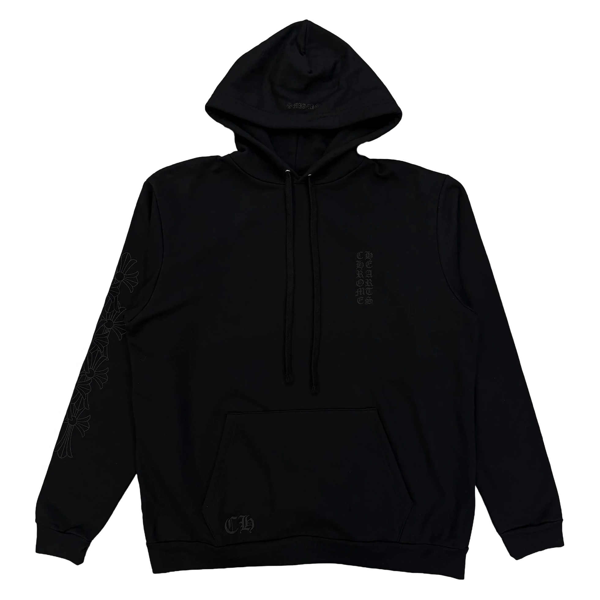 Chrome Hearts Miami Exclusive Vertical Logo Cemetery Sleeve Hoodie Black/B Size US L / EU 52-54 / 3 - 1 Preview