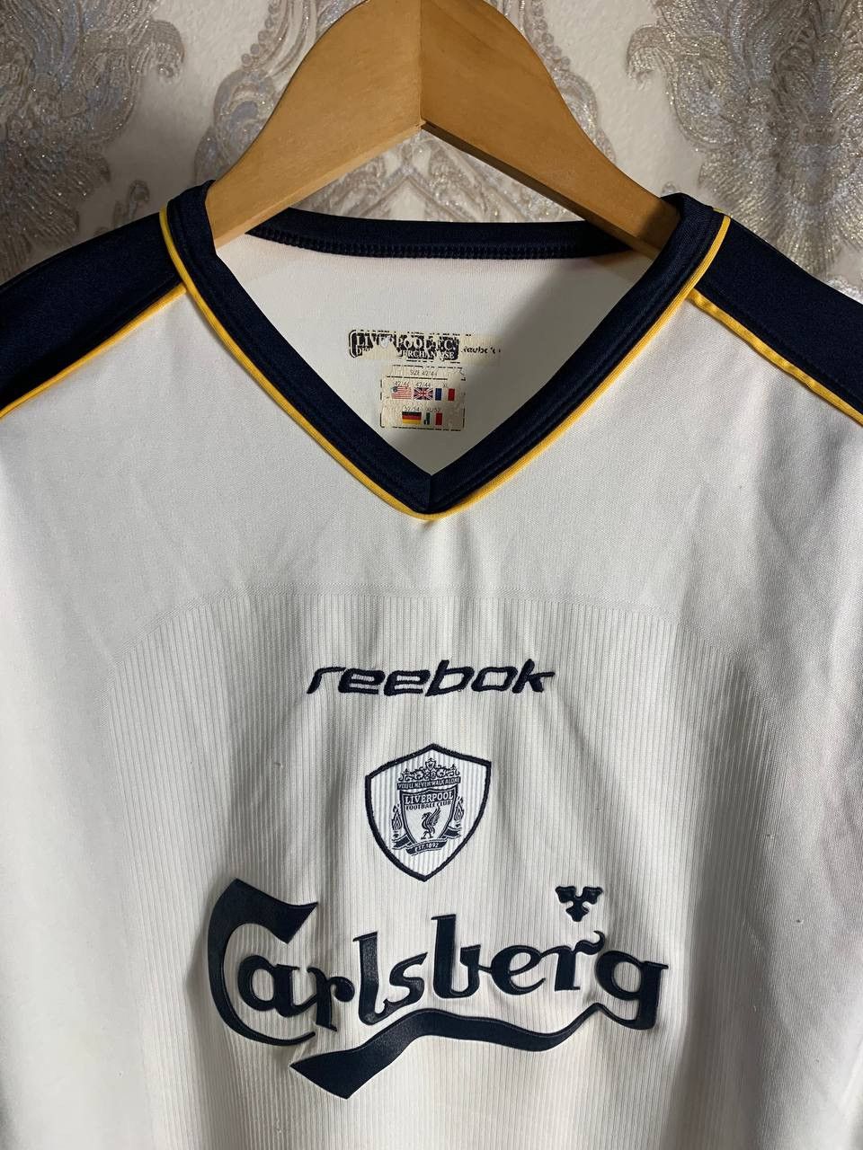Reebok × Vintage VERY RARE REEBOK FC LIVERPOOL ENGLAND SOCCER JERSEY RETRO Size US XL / EU 56 / 4 - 3 Thumbnail