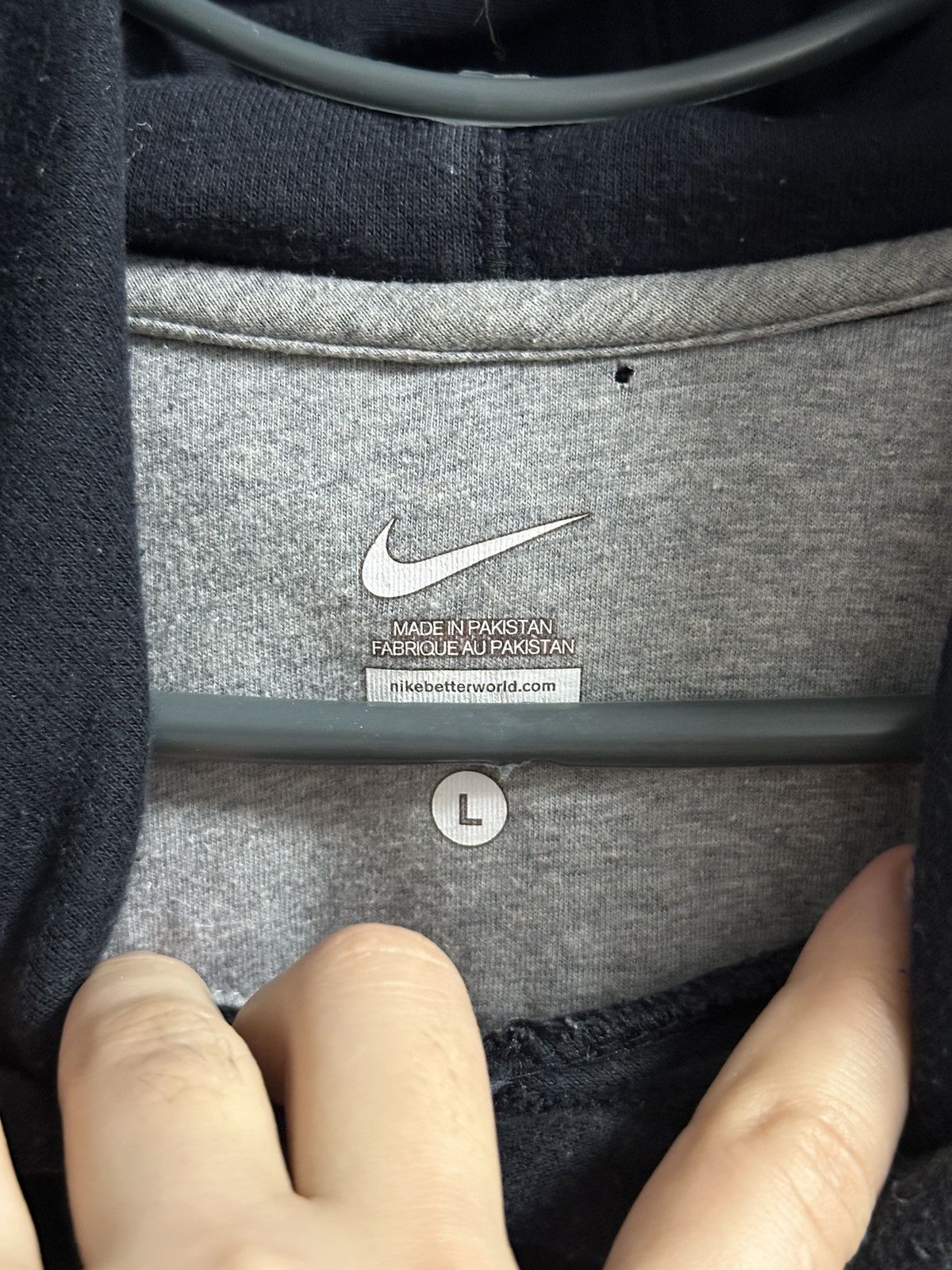 Nike Rare Vintage Hoodie Nike 72 Big Logo Drill Y2K Size US L / EU 52-54 / 3 - 8 Thumbnail