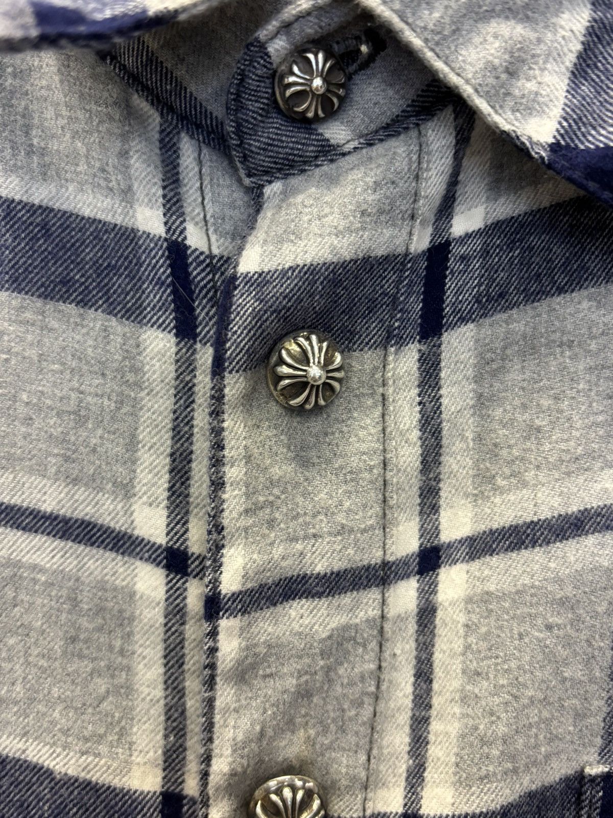 Chrome Hearts Chrome hearts cross patches flannel shirt Size US M / EU 48-50 / 2 - 6 Thumbnail
