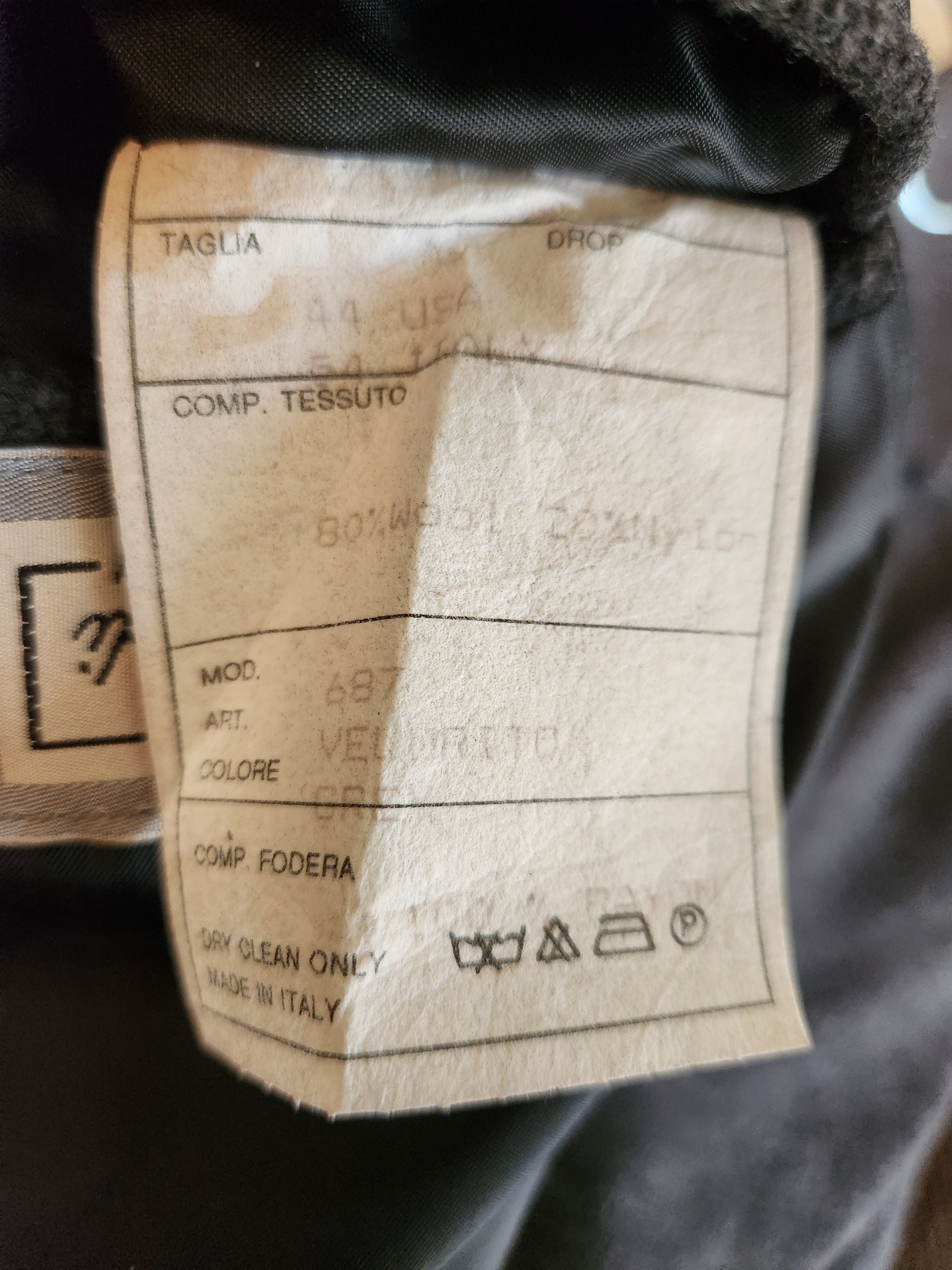 Other Italian Made Wool Blend Gray Double Breasted Peacoat Size US L / EU 52-54 / 3 - 5 Thumbnail