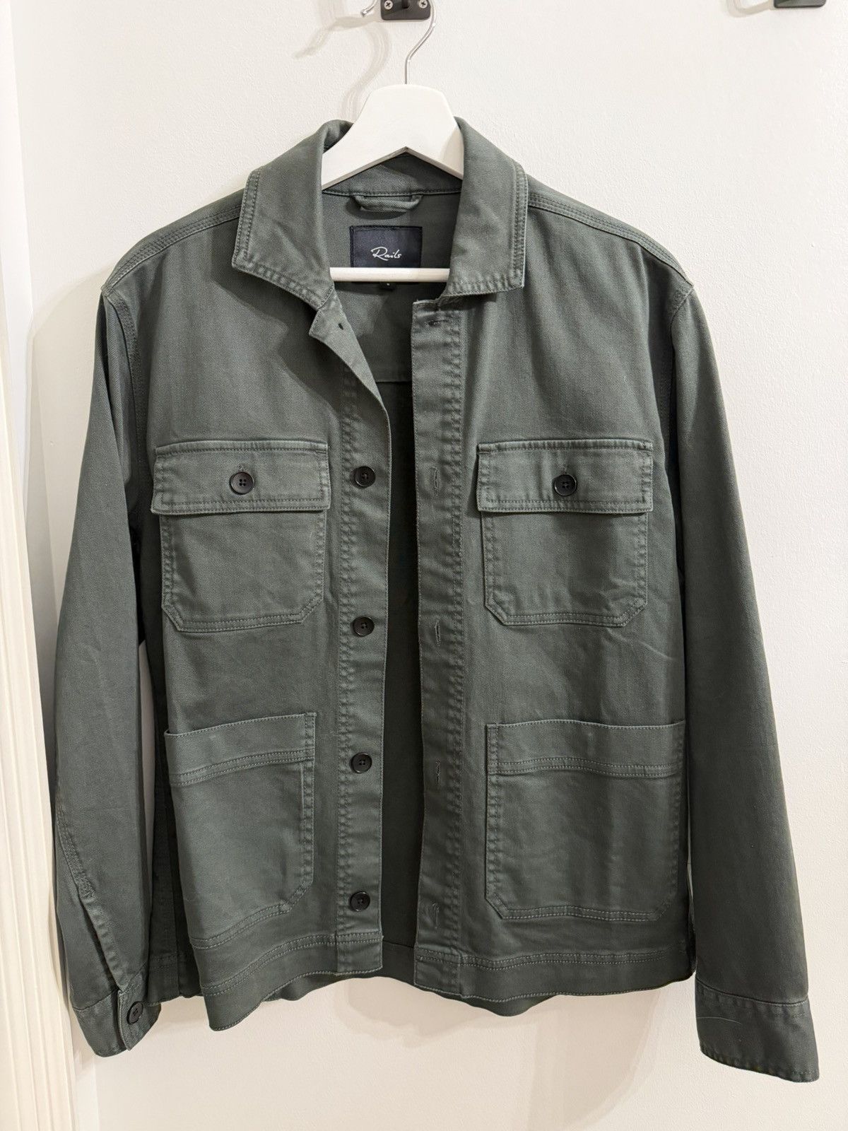 Rails Franklin Military Chore Jacket- Dark Pine Size US S / EU 44-46 / 1 - 1 Thumbnail