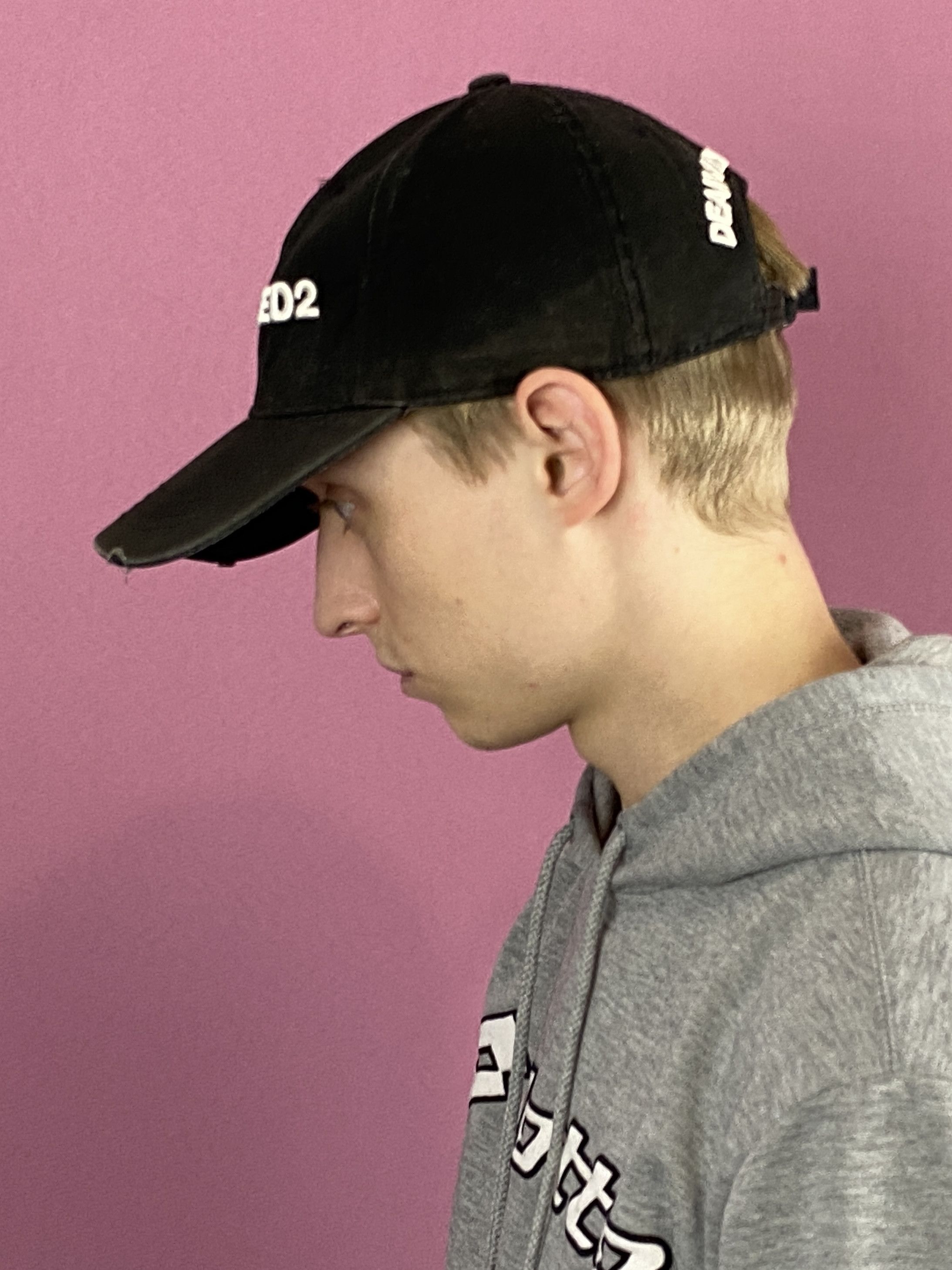 Designer × Dsquared2 Dsquared2 Vintage Distressed Baseball Cap Size ONE SIZE - 3 Thumbnail
