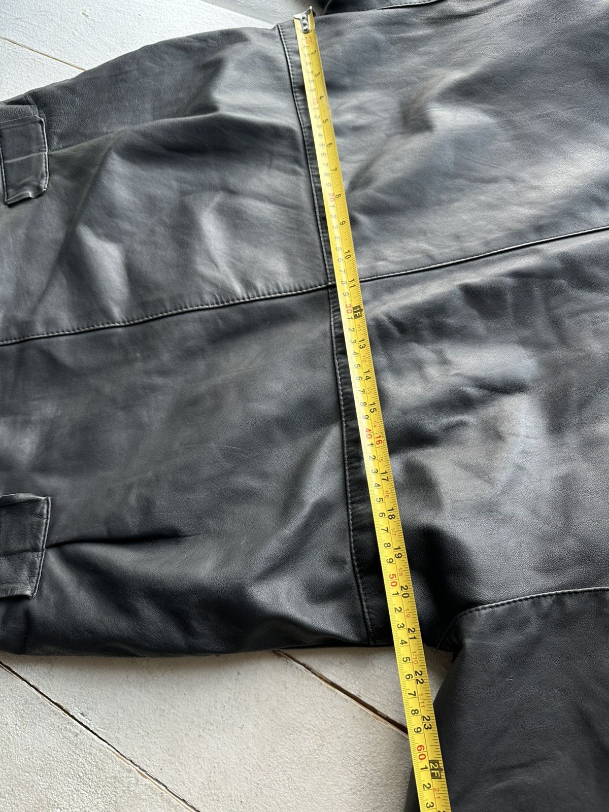 Other 🚨VNTG LEATHER JACKET AVANT GARDE ASYMMETRICAL BLACK MOTO Size US L / EU 52-54 / 3 - 18 Thumbnail