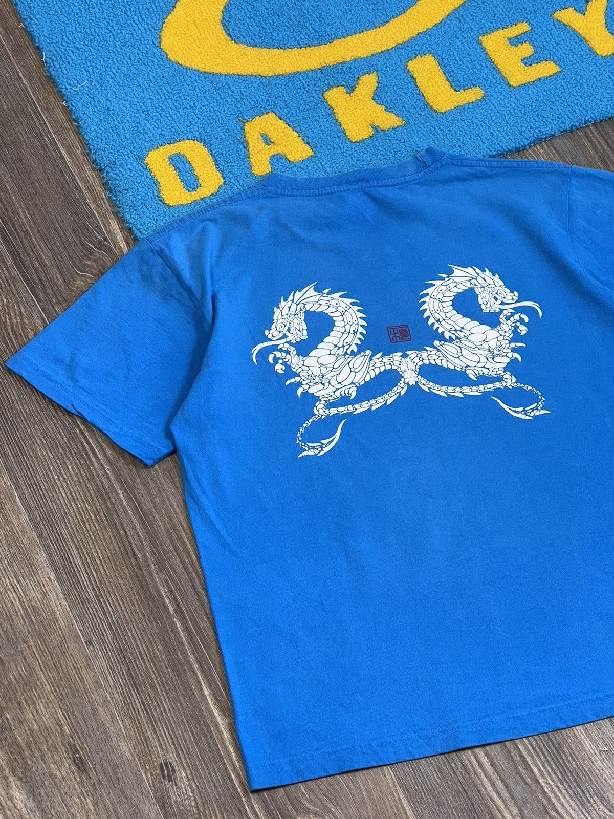 Stussy × Vintage Vintage Stussy Dragon Logo blue shirt Size US S / EU 44-46 / 1 - 8 Thumbnail