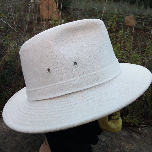 Vintage Vintage Youngan Fedora Hat White Size ONE SIZE - 5 Thumbnail