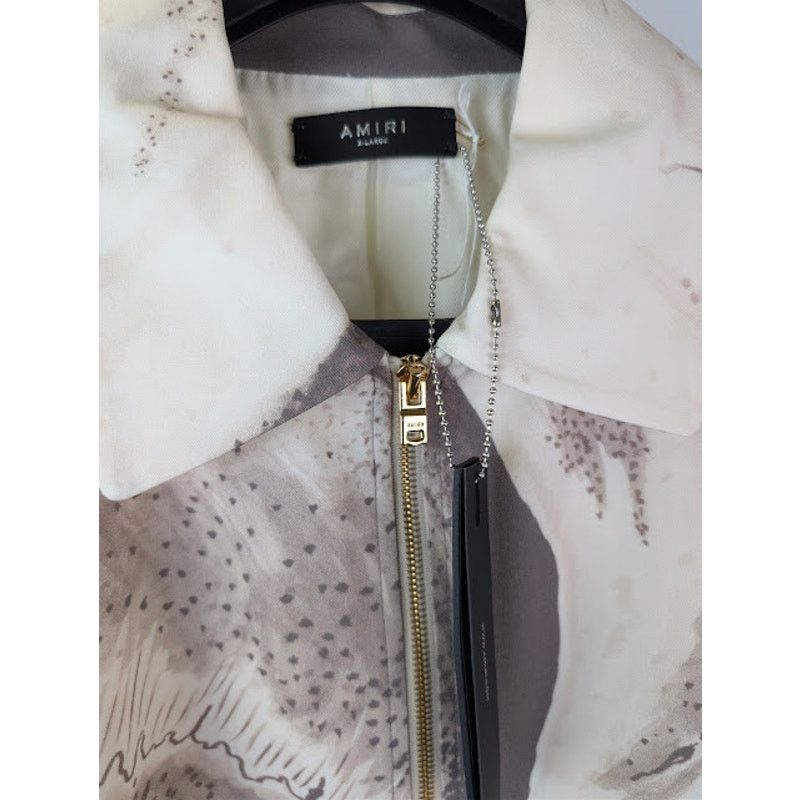 Amiri o1rshd1 Wes Lang Big Skull Blouson Jacket in Mink Size US XL / EU 56 / 4 - 11 Thumbnail