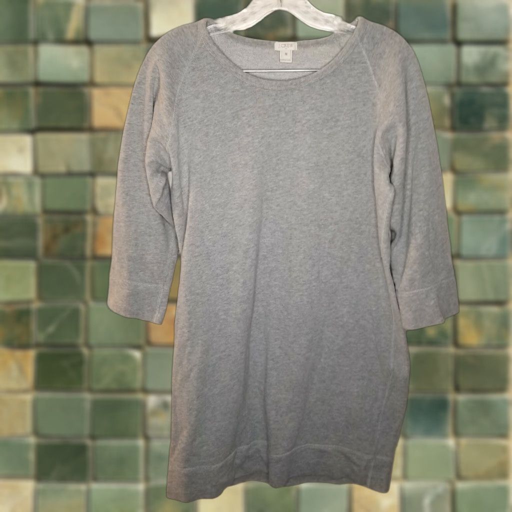 J.Crew J.Crew Womens Gray 3/4 Sleeve Sweater Nightwear Long Pullover Size M Size M / US 6-8 / IT 42-44 - 1 Thumbnail