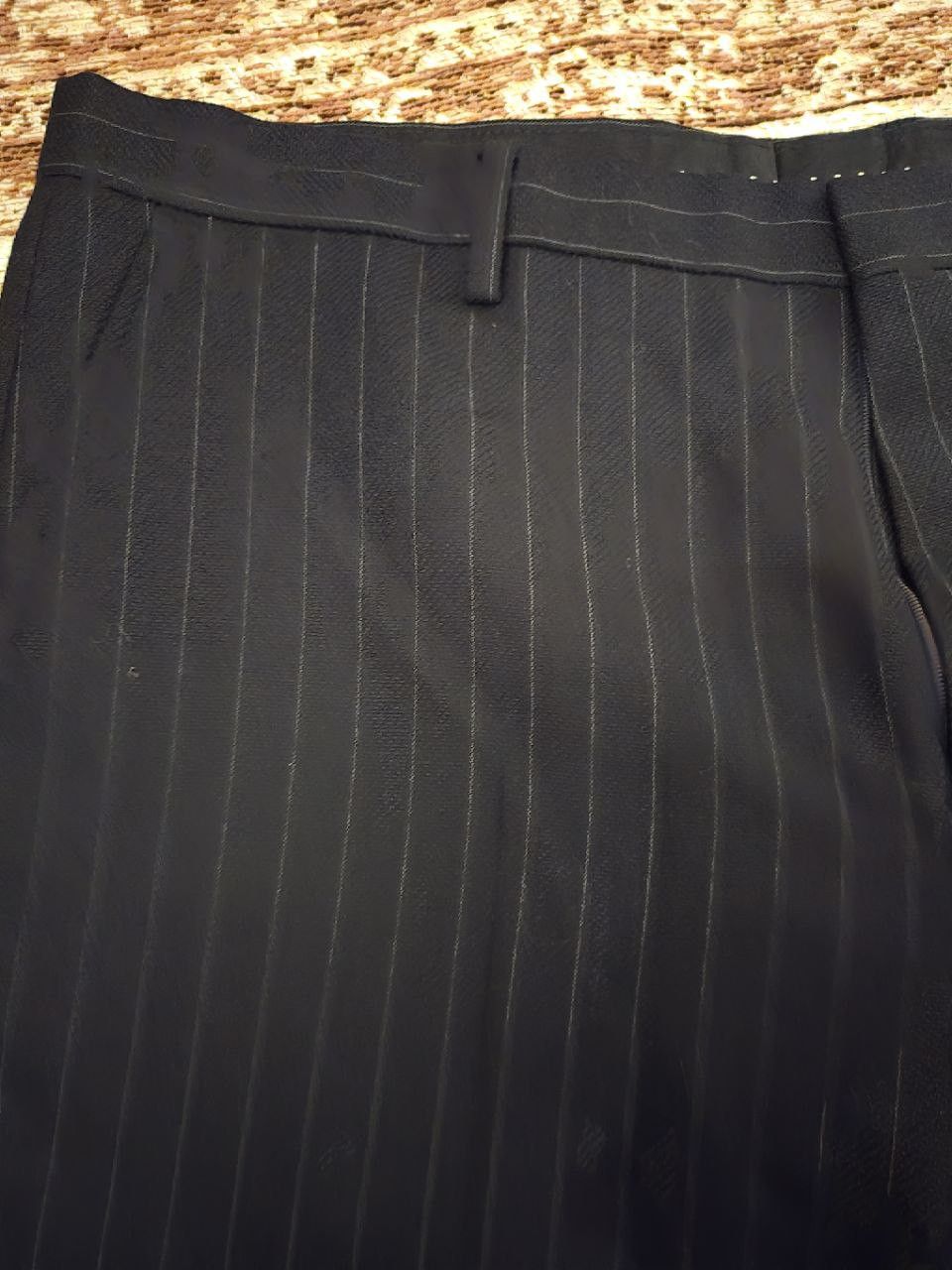 Dries Van Noten Dries Van Noten PATRINO Pinstripe Wool Trouser Size 54R - 2 Thumbnail