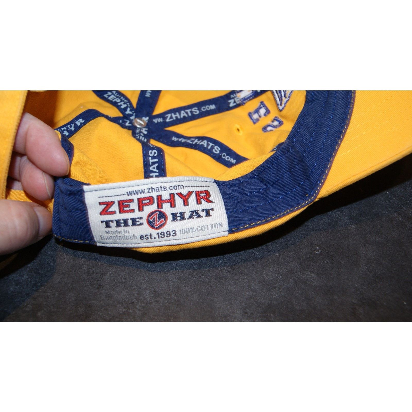 Zephyr VTG Y2K St Louis Blues Zephyr Strapback Cap Hat Casual Fit Size ONE SIZE - 7 Thumbnail