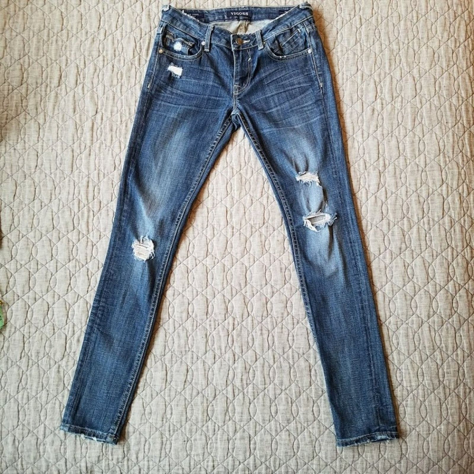 Other Vigoss The Jagger skinny distressed (25) | medium rinse Size 25" / US 0 / IT 36 - 6 Thumbnail