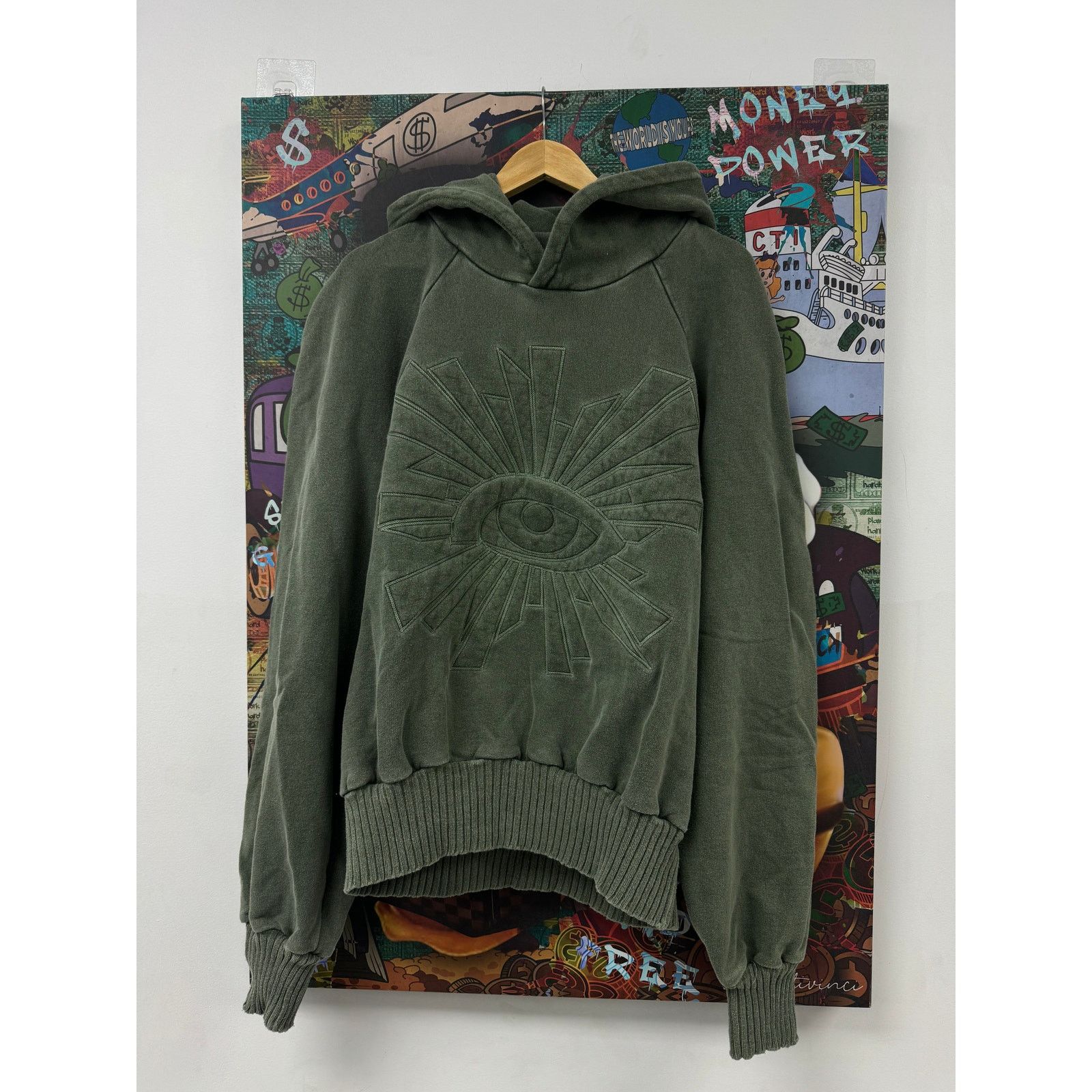 House of Errors House Of Errors Eye Hoodie Green New Large Size US L / EU 52-54 / 3 - 1 Thumbnail