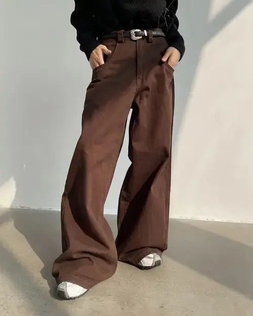 Japanese Brand Washed Wide-Leg Mopping Trousers Size US 32 / EU 48 - 2 Thumbnail