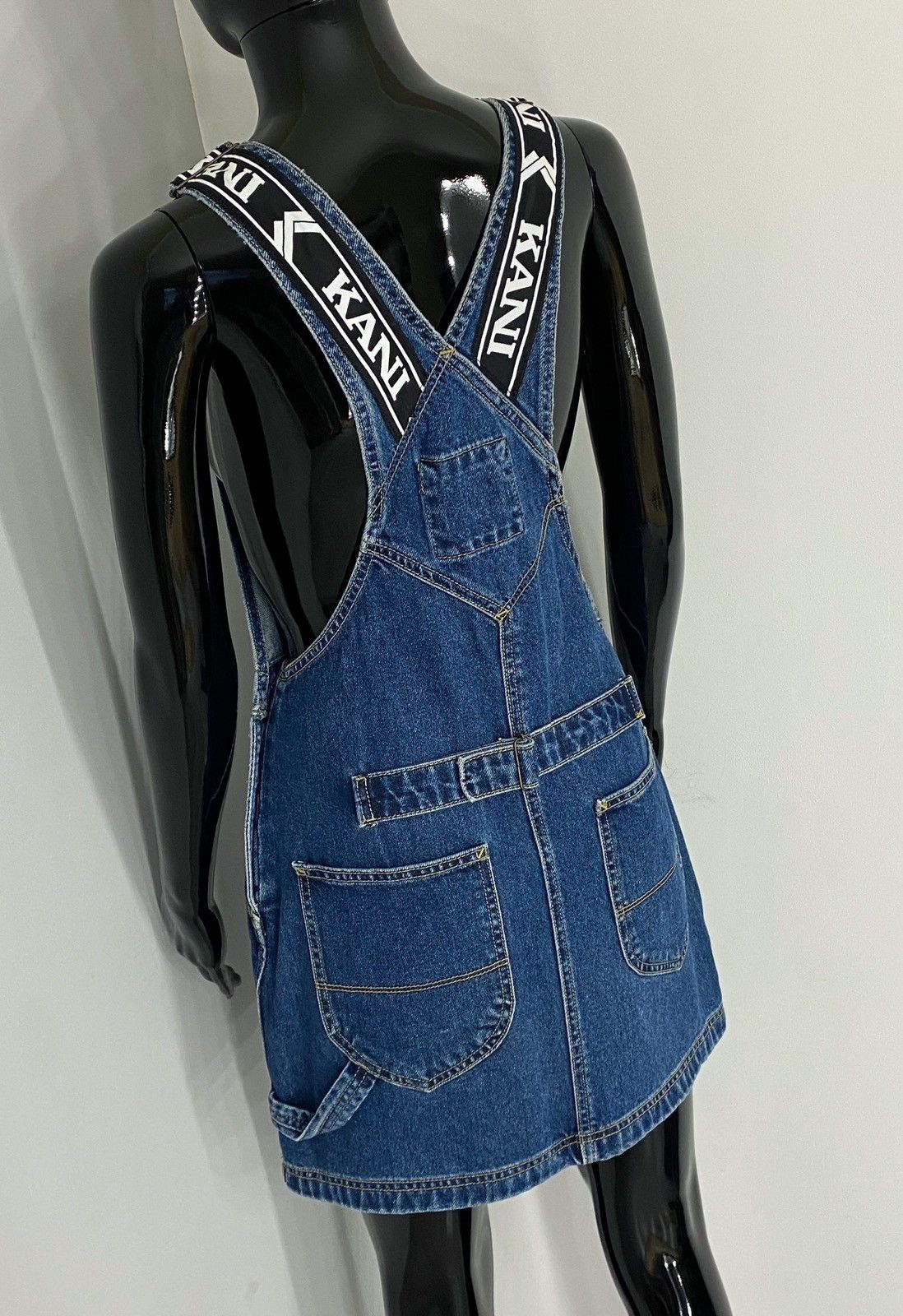 Karl Kani Karl Kani Denim Skirt Overalls Size XS / US 0-2 / IT 36-38 - 9 Thumbnail