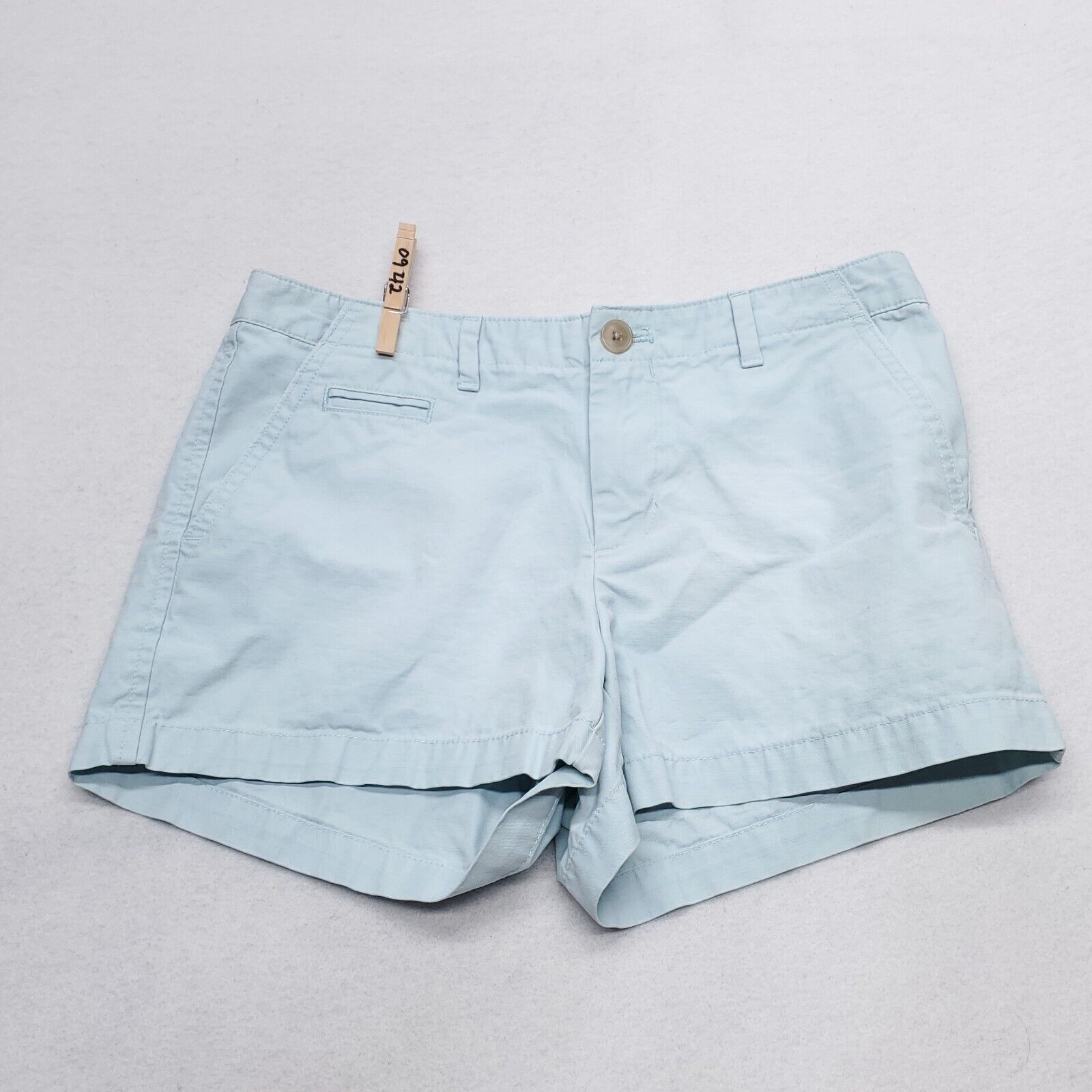 Gap Gap Casual Button Zip Chino Short Shorts Womens Size 00 Blue Size 30" / US 8 / IT 44 - 2 Thumbnail
