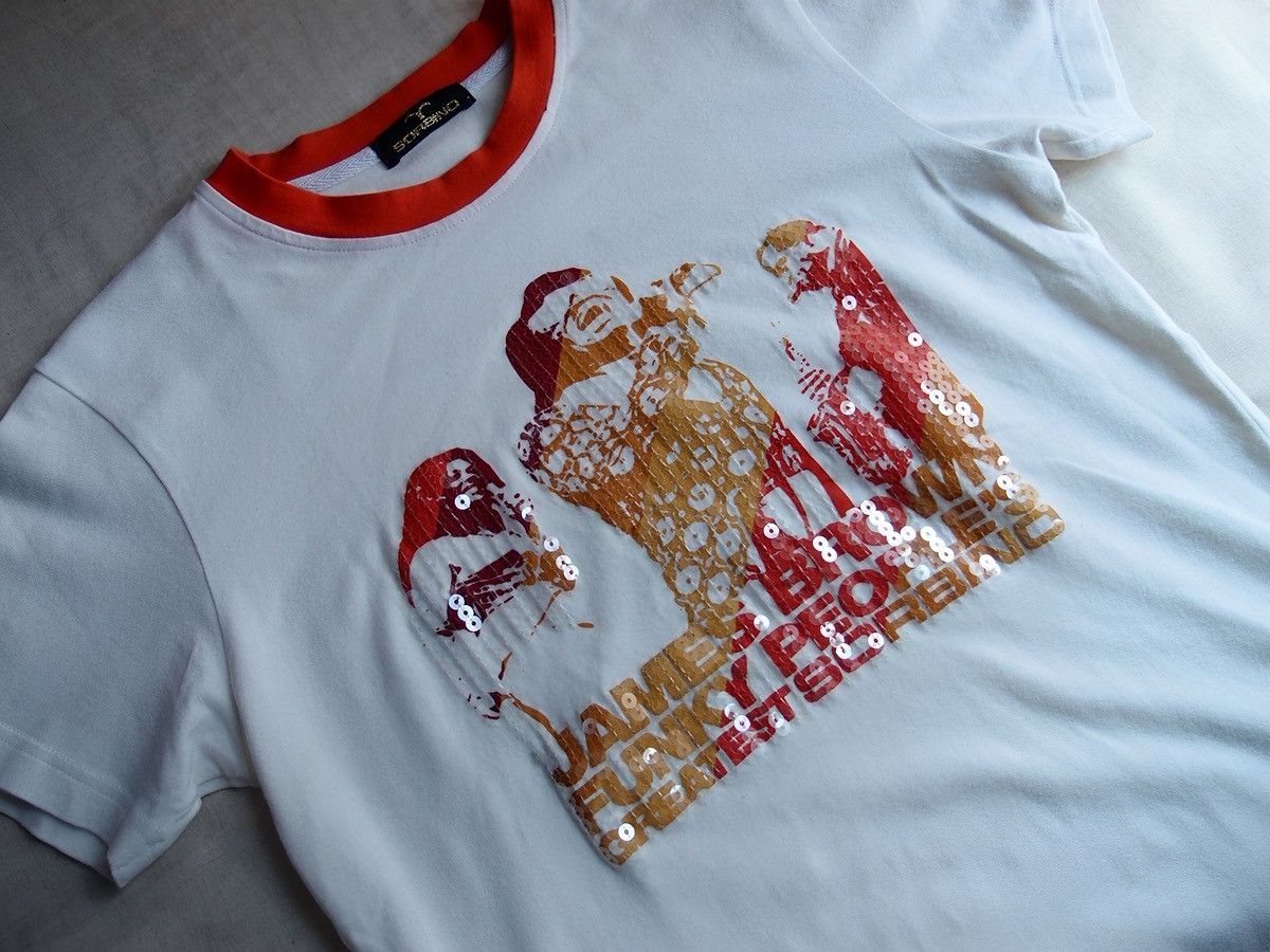 Other SORBINO James Brown “Funky People” Sequin Ringer T-Shirt Size US L / EU 52-54 / 3 - 3 Thumbnail
