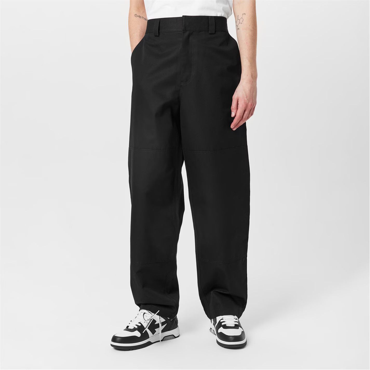Off-White o1g2r1mq0226 Carpenter Cargo Pocket Trousers In Black Size US 28 / EU 44 - 4 Thumbnail