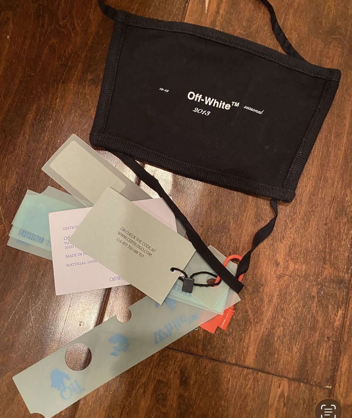 Off-White NWT Off-White Cotton Mask😷 Size ONE SIZE - 1 Thumbnail