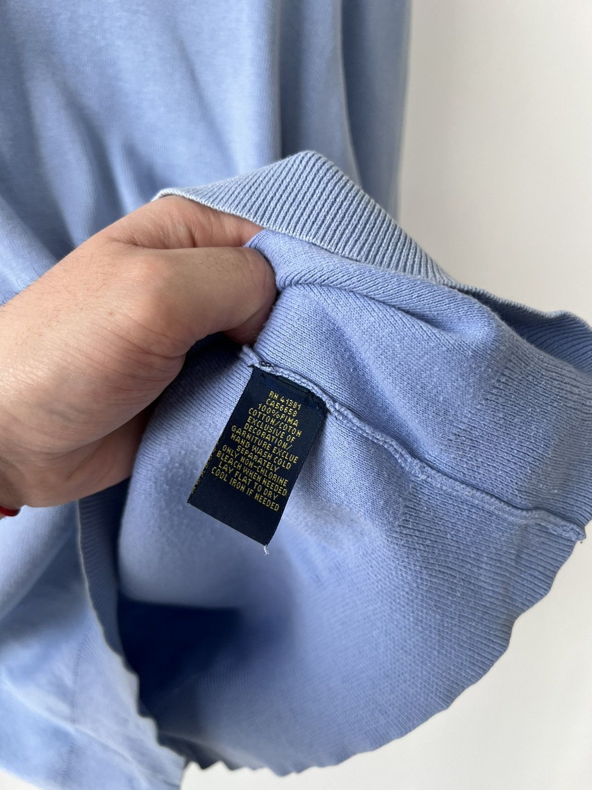 Polo Ralph Lauren × Vintage Polo Ralph Lauren Cotton Sweater Blue Size US XL / EU 56 / 4 - 9 Thumbnail