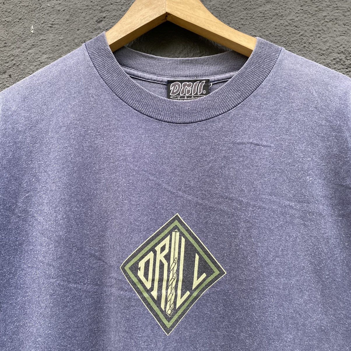 Hook-Ups THRASHED Faded Vintage 90s Drill Skateboard ERD GRUNGE TEE Size US M / EU 48-50 / 2 - 4 Thumbnail