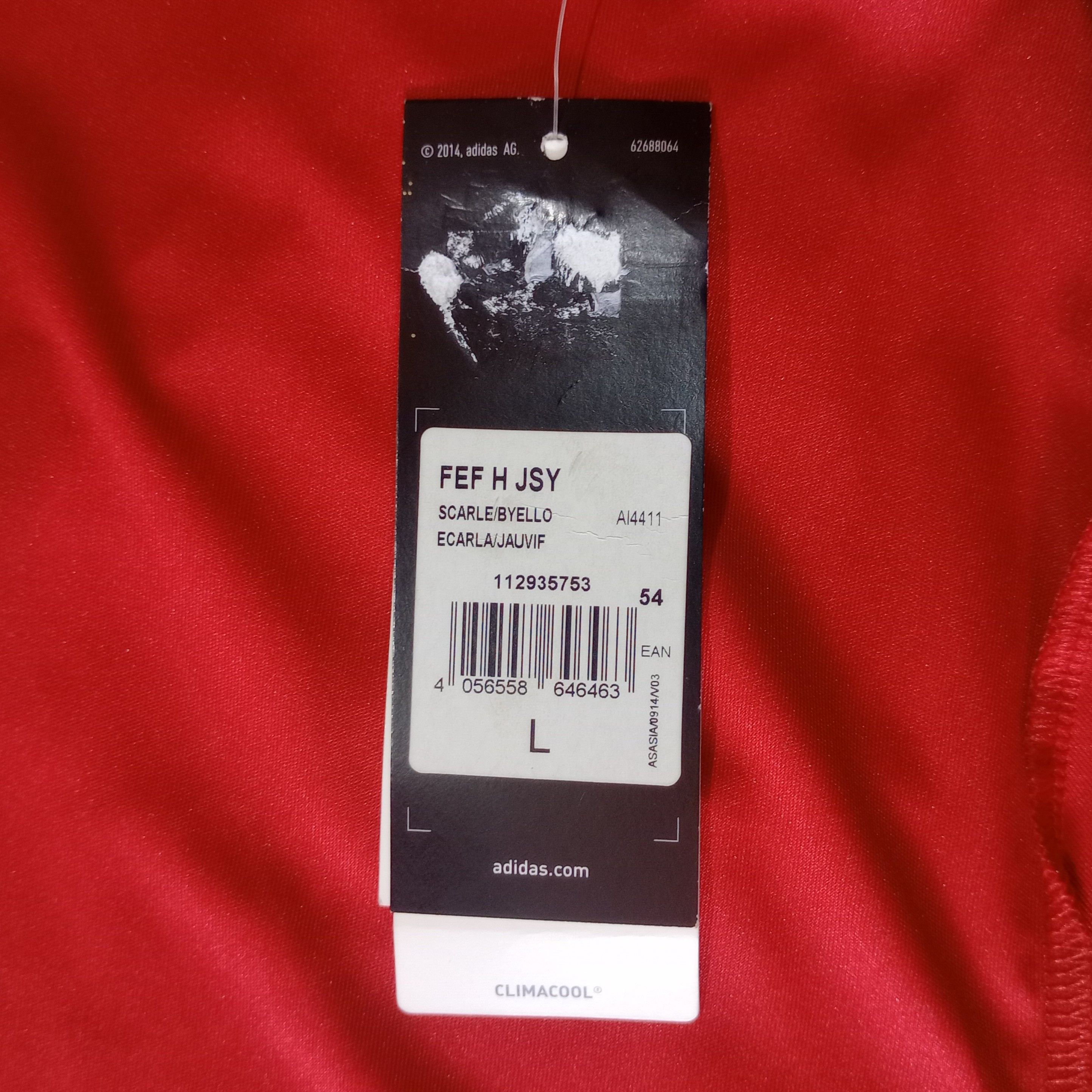 Adidas Spain Euro 2016 Home Jersey Gerard Pique 3 Size US L / EU 52-54 / 3 - 7 Thumbnail